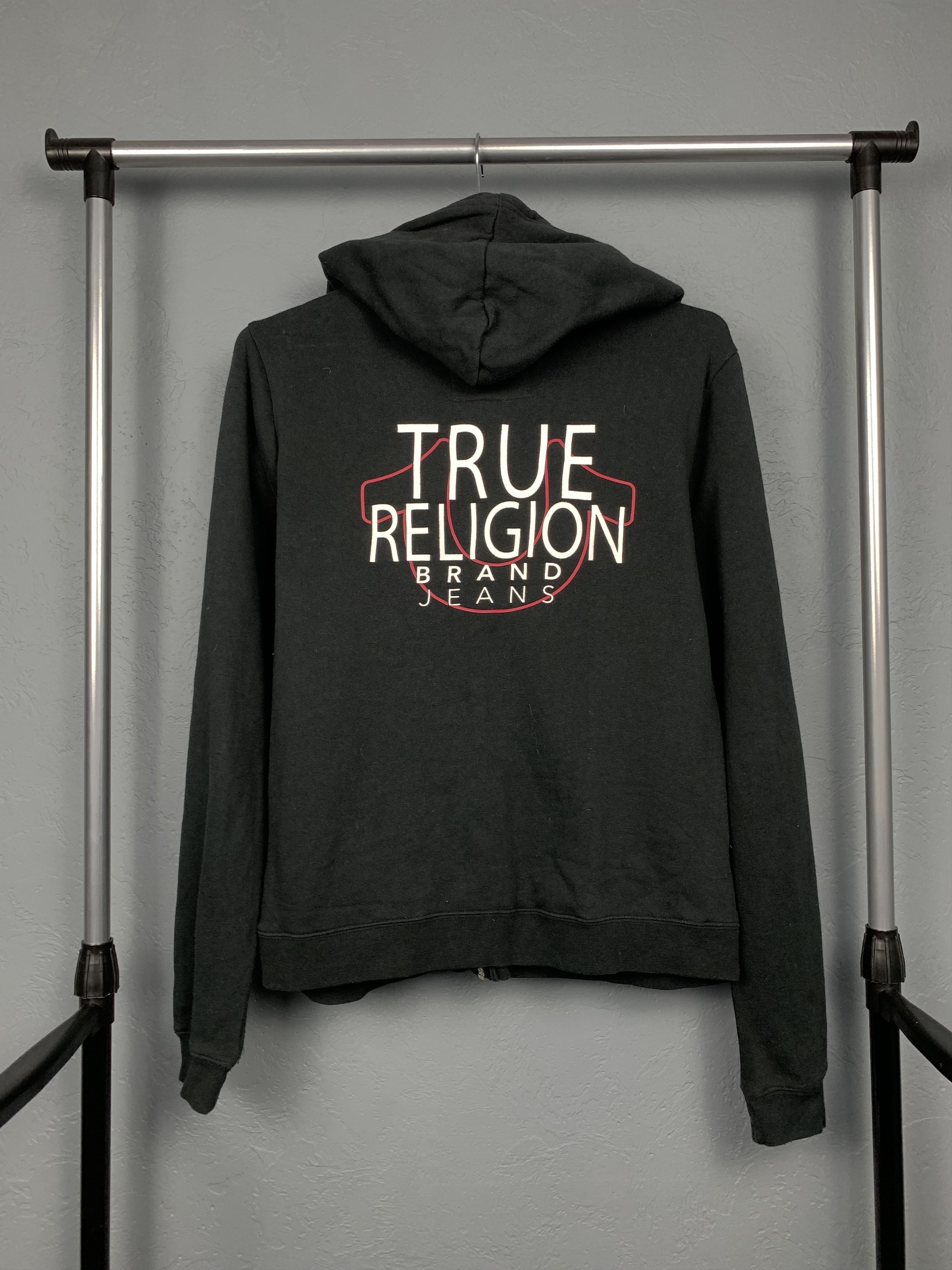 True Religion × Vintage True Religion Womens Zip Hoodie Size L / US 10 / IT 46 - 5 Thumbnail