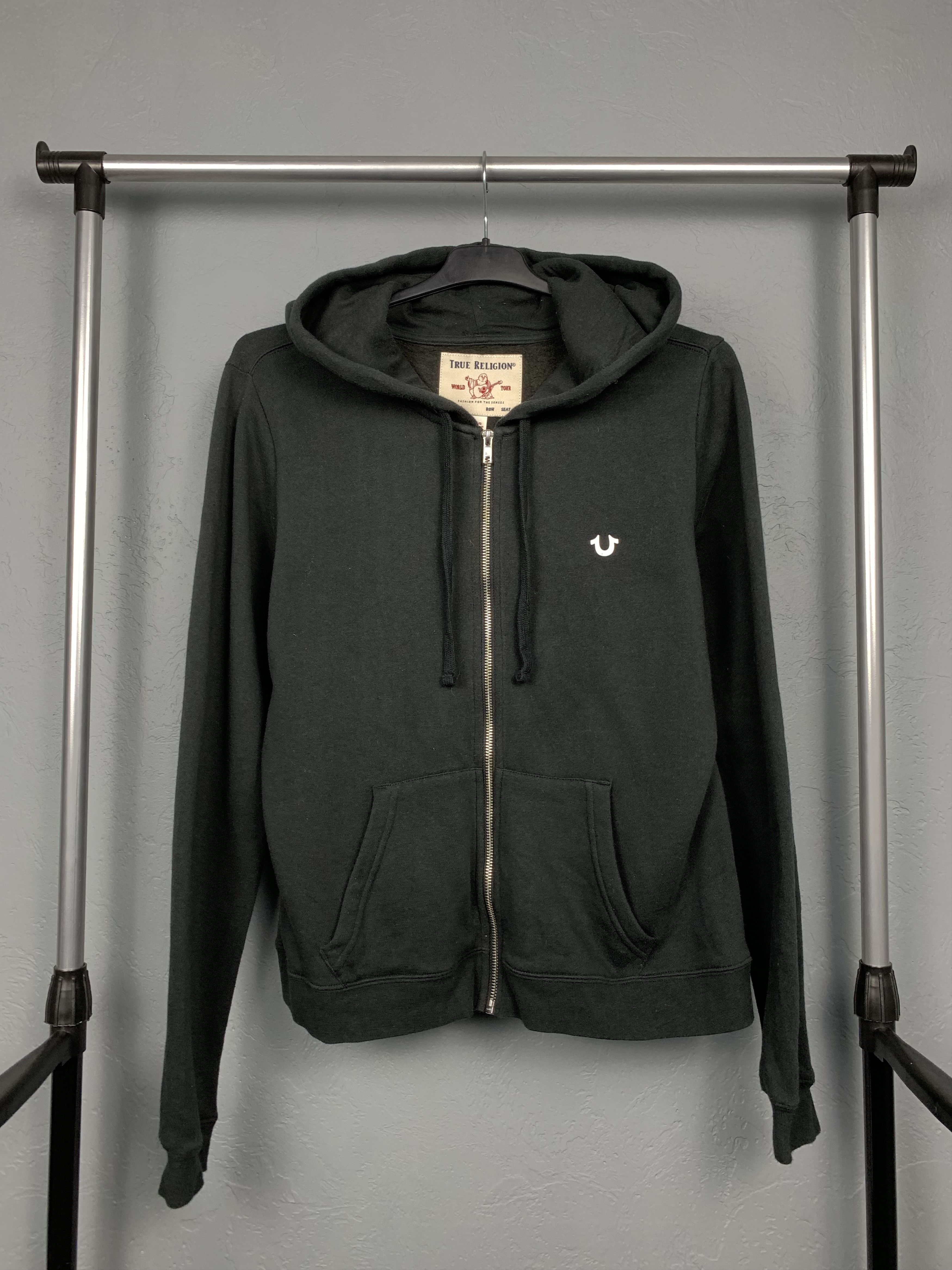 True Religion × Vintage True Religion Womens Zip Hoodie Size L / US 10 / IT 46 - 1 Thumbnail