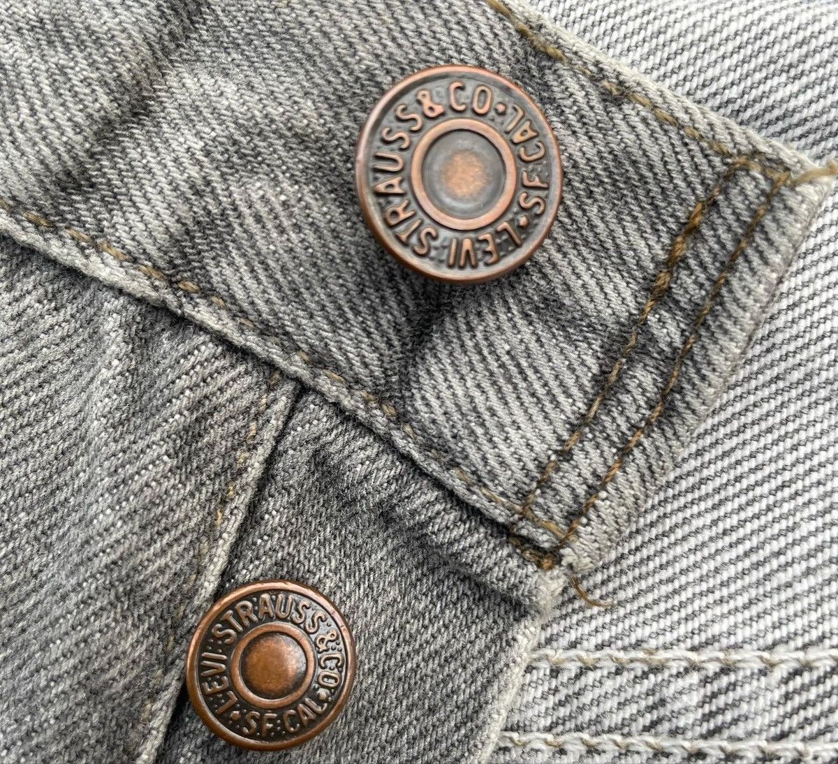 Levi's Vintage Levis 501 e 90’s Usa Faded Wash Black Size US 29 - 9 Thumbnail