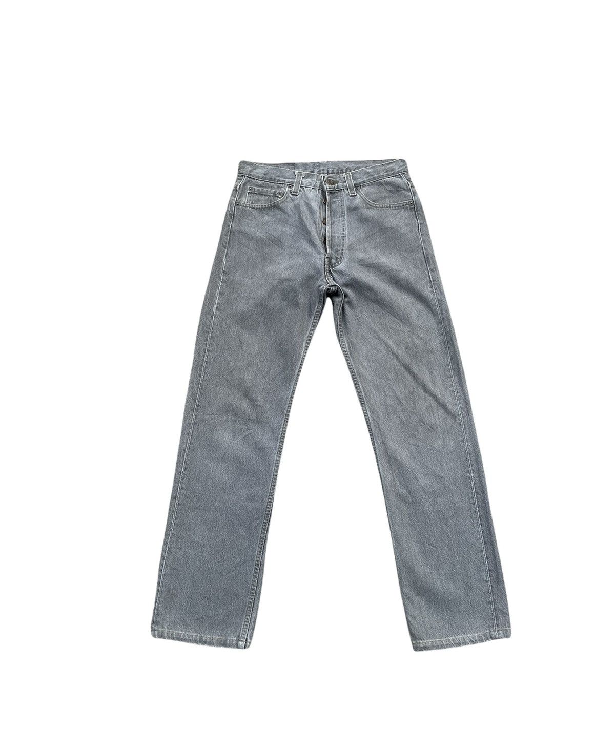 Levi's Vintage Levis 501 e 90’s Usa Faded Wash Black Size US 29 - 1 Thumbnail