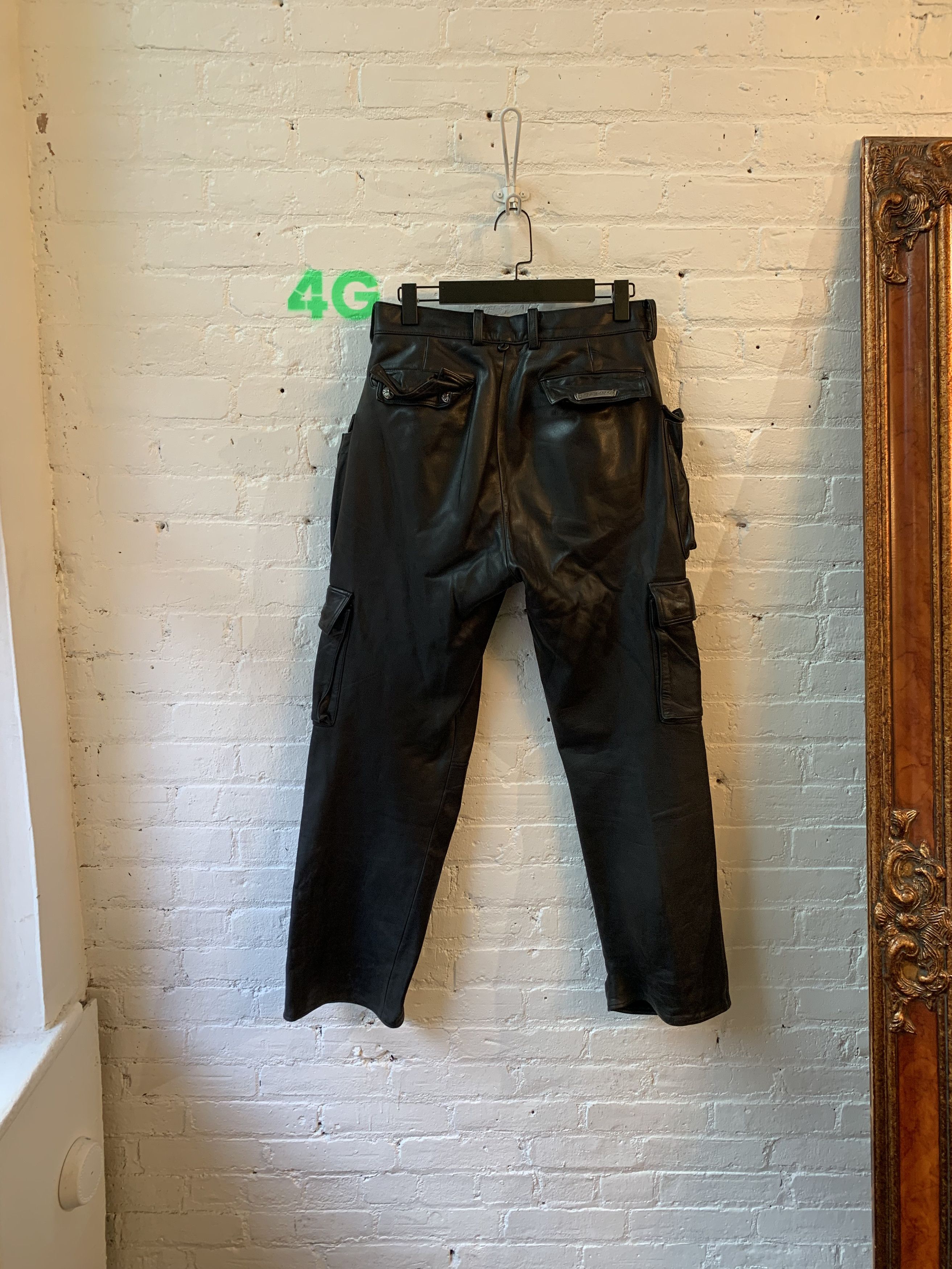 Chrome Hearts CHROME HEARTS 9PKT FATIGUE CARGO LEATHER JEANS Size US 32 / EU 48 - 7 Thumbnail