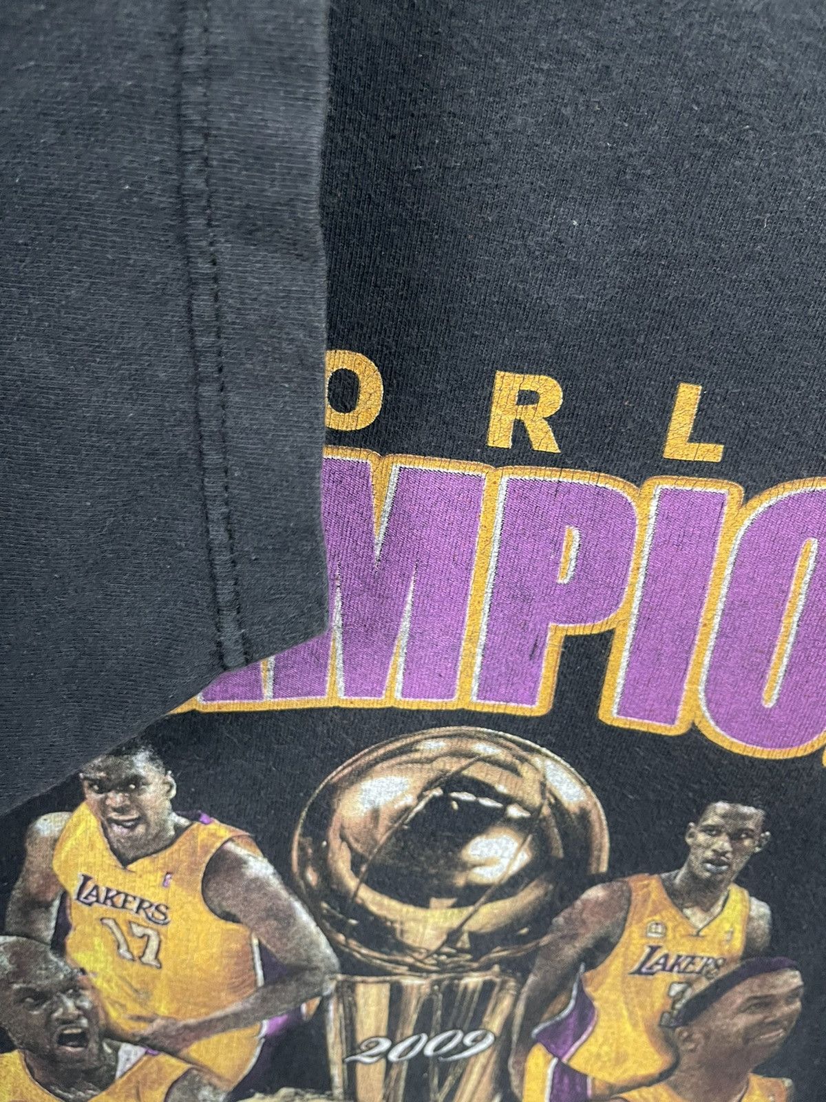 NBA Vintage Y2k Lakers World Champion Now What! Kobe Bryan Tee Size US XXL / EU 58 / 5 - 10 Thumbnail