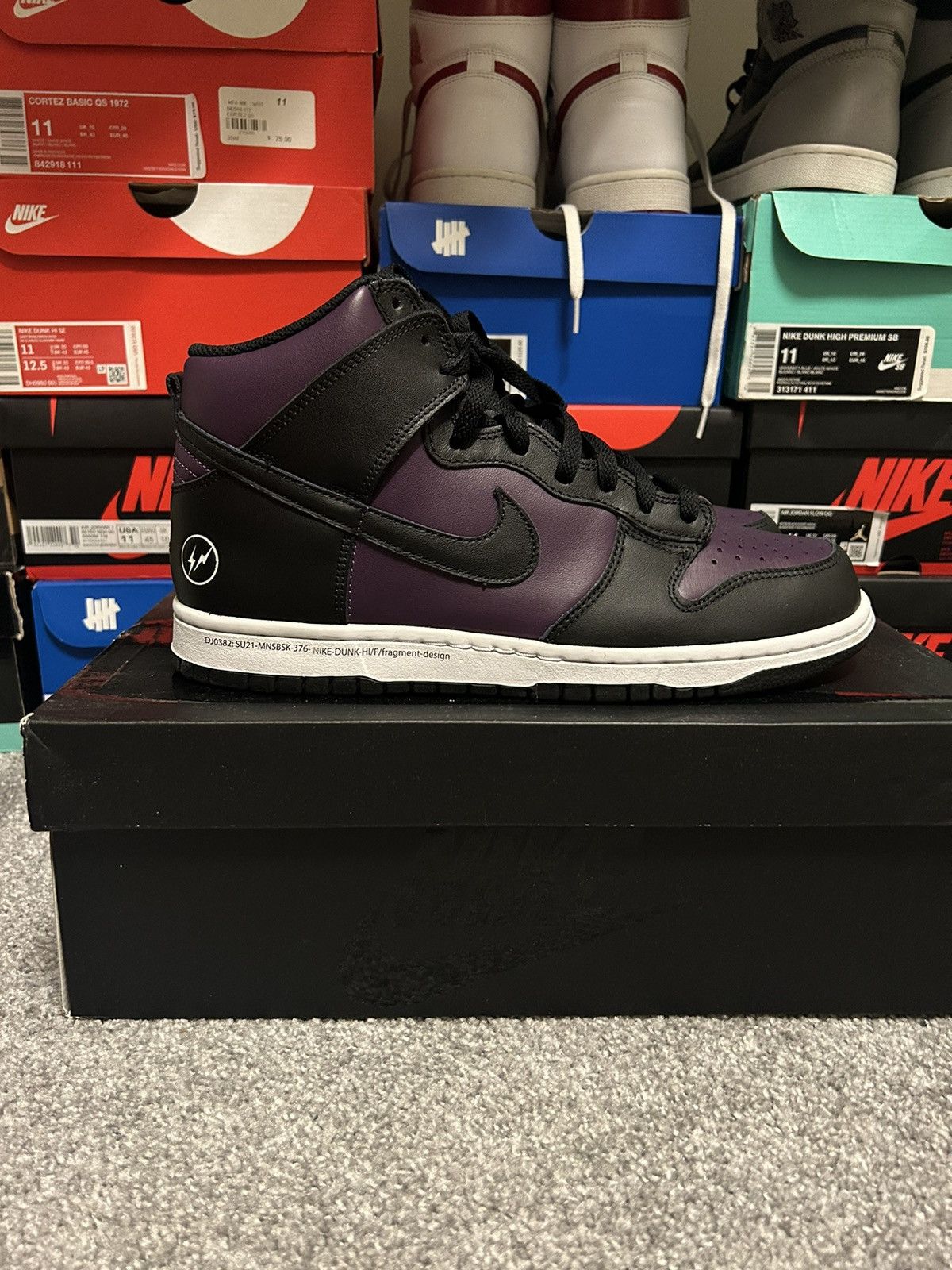 Fragment Design × Nike Fragment Nike Dunk Hi Size US 11 / EU 44 - 1 Thumbnail