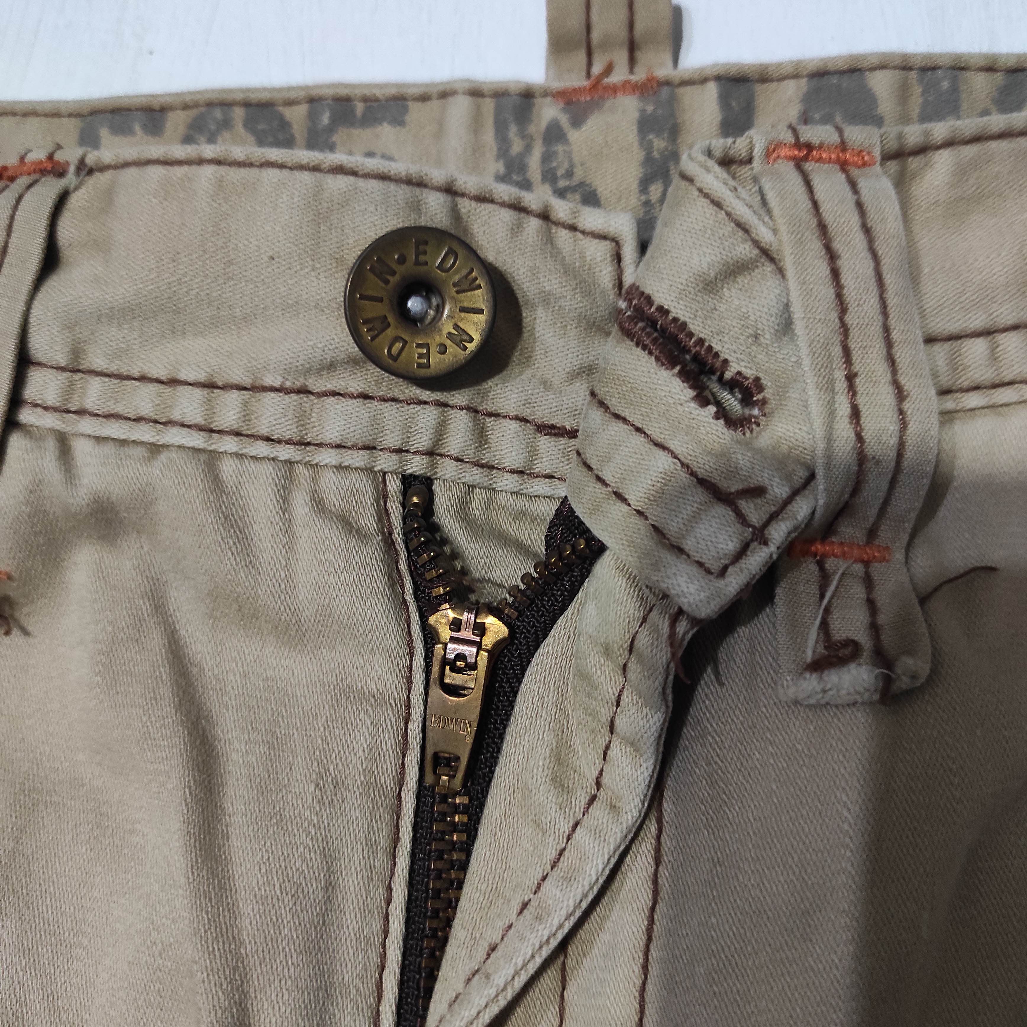 Edwin Edwin 505 Khaki 3D Front Pocket Bush Pant Size US 30 / EU 46 - 10 Thumbnail