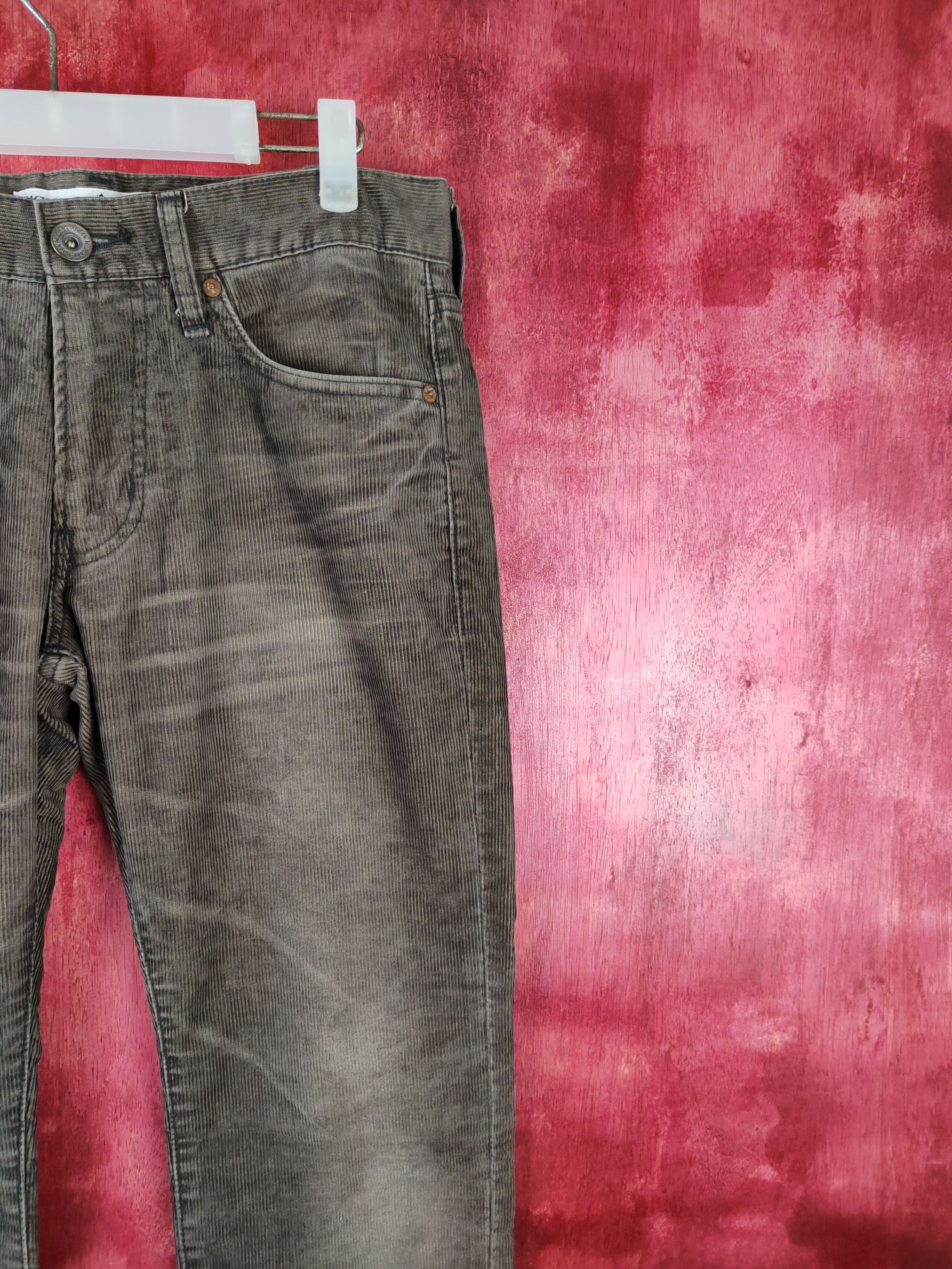 Japanese Brand Back Number Dark Brown Corduroy Cargo Pants #S579 Size US 30 / EU 46 - 5 Thumbnail
