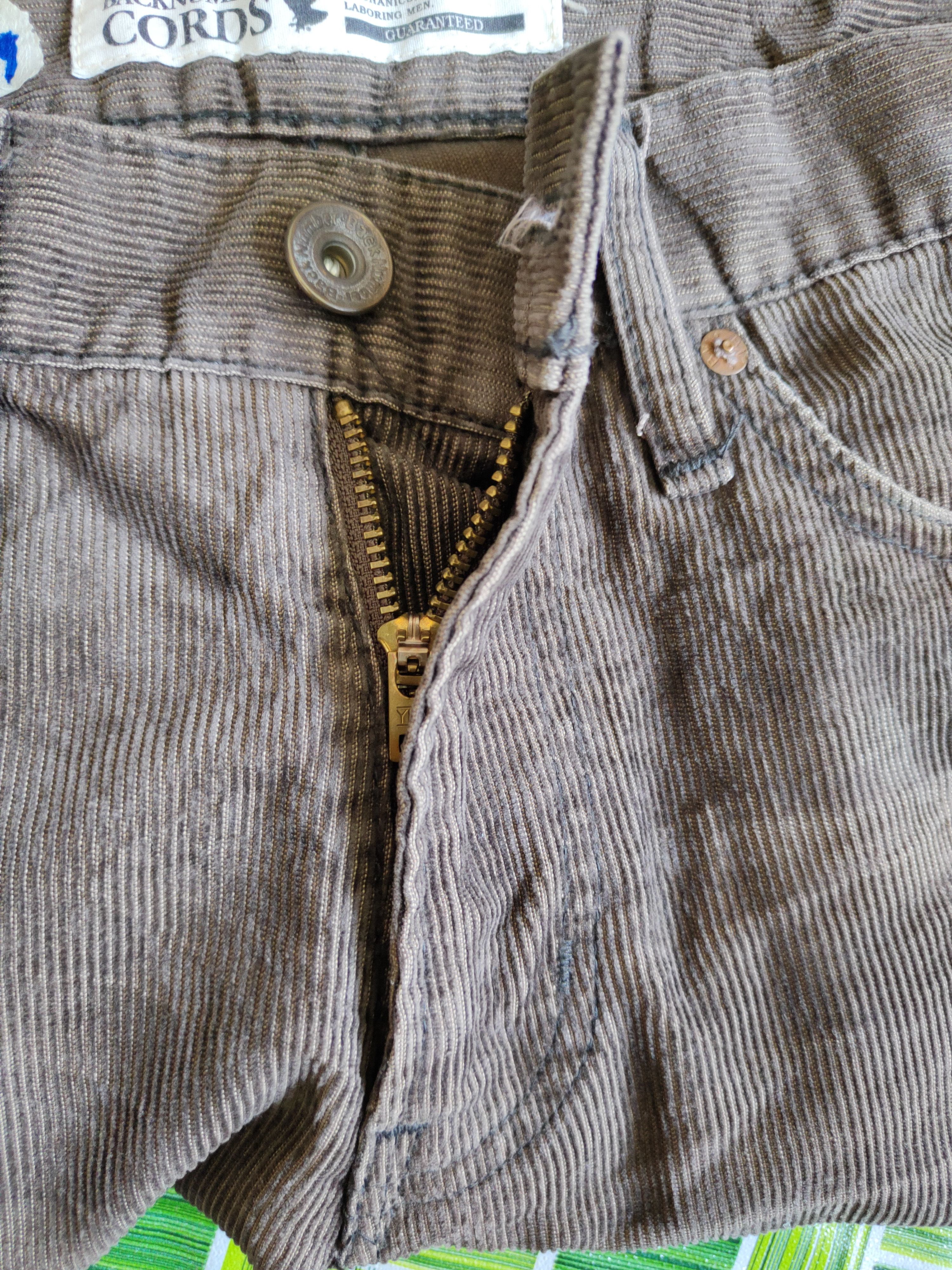 Japanese Brand Back Number Dark Brown Corduroy Cargo Pants #S579 Size US 30 / EU 46 - 13 Thumbnail
