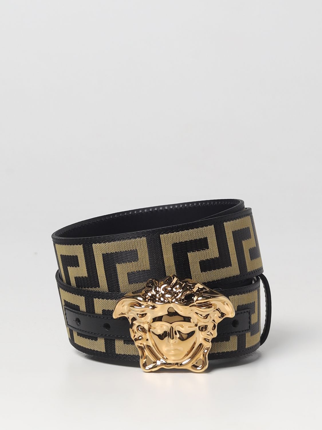 Versace collection leather men's belt