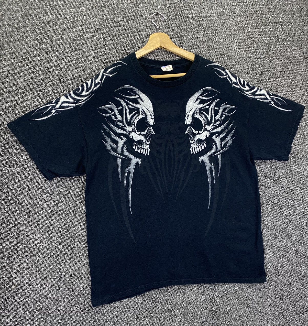 Vintage Vintage Punk Skulls Rancid Style Tee T Shirts Size US XL / EU 56 / 4 - 2 Thumbnail