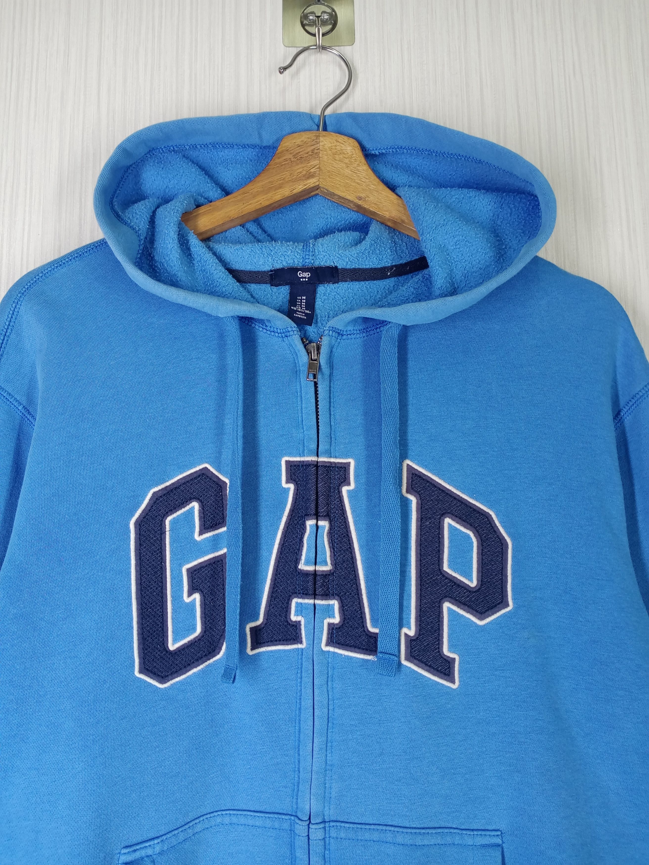 Gap Vintage Gap Zip up Hoodie Size US M / EU 48-50 / 2 - 2 Thumbnail