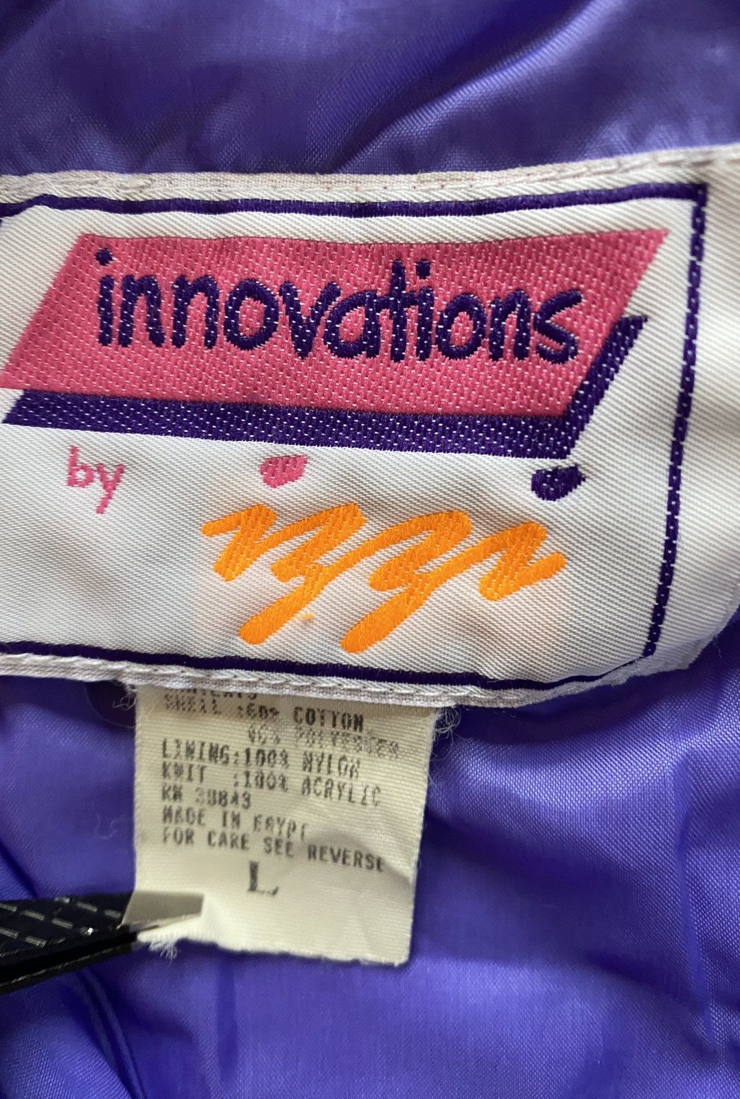 Vintage Vintage 80’s Innovations Women’s Full Button Jacket Size L / US 10 / IT 46 - 4 Thumbnail