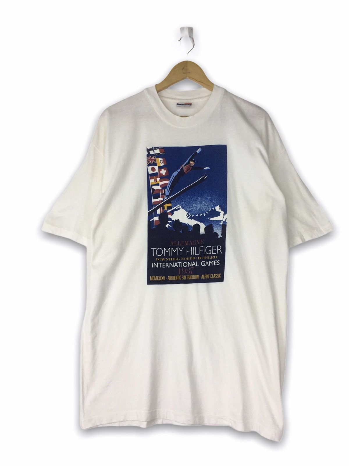 Tommy Hilfiger × Vintage vintage Tommy Hilfiger Ski International Games Size US XL / EU 56 / 4 - 1 Thumbnail