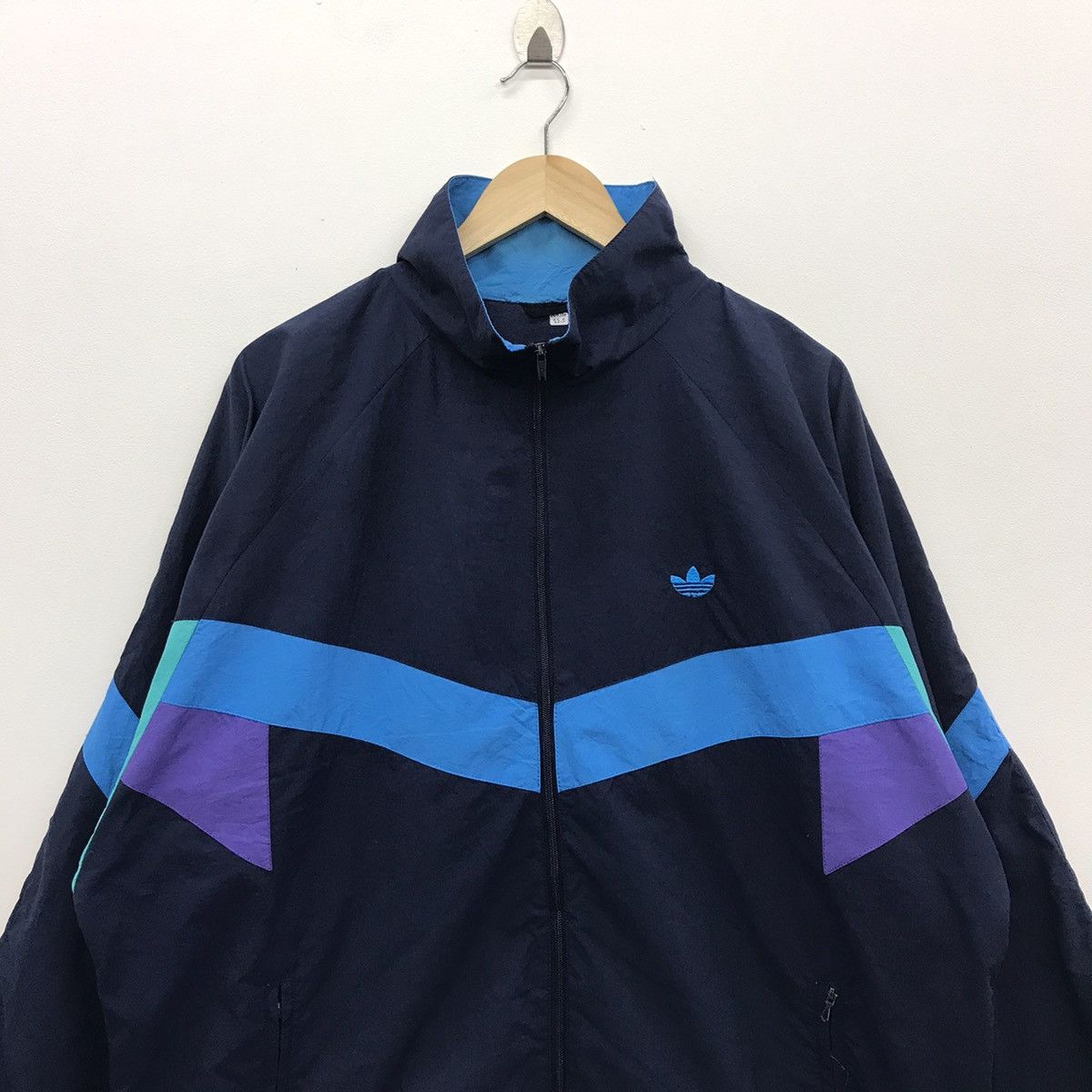 Adidas × Vintage Rare!! Vintage Adidas Small Logo Windbreaker Size US XL / EU 56 / 4 - 3 Thumbnail