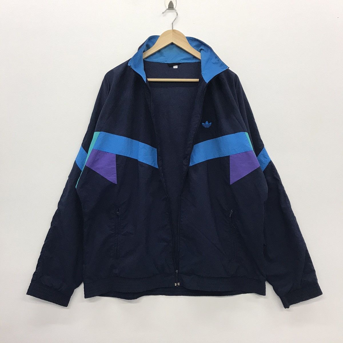 Adidas × Vintage Rare!! Vintage Adidas Small Logo Windbreaker Size US XL / EU 56 / 4 - 10 Thumbnail