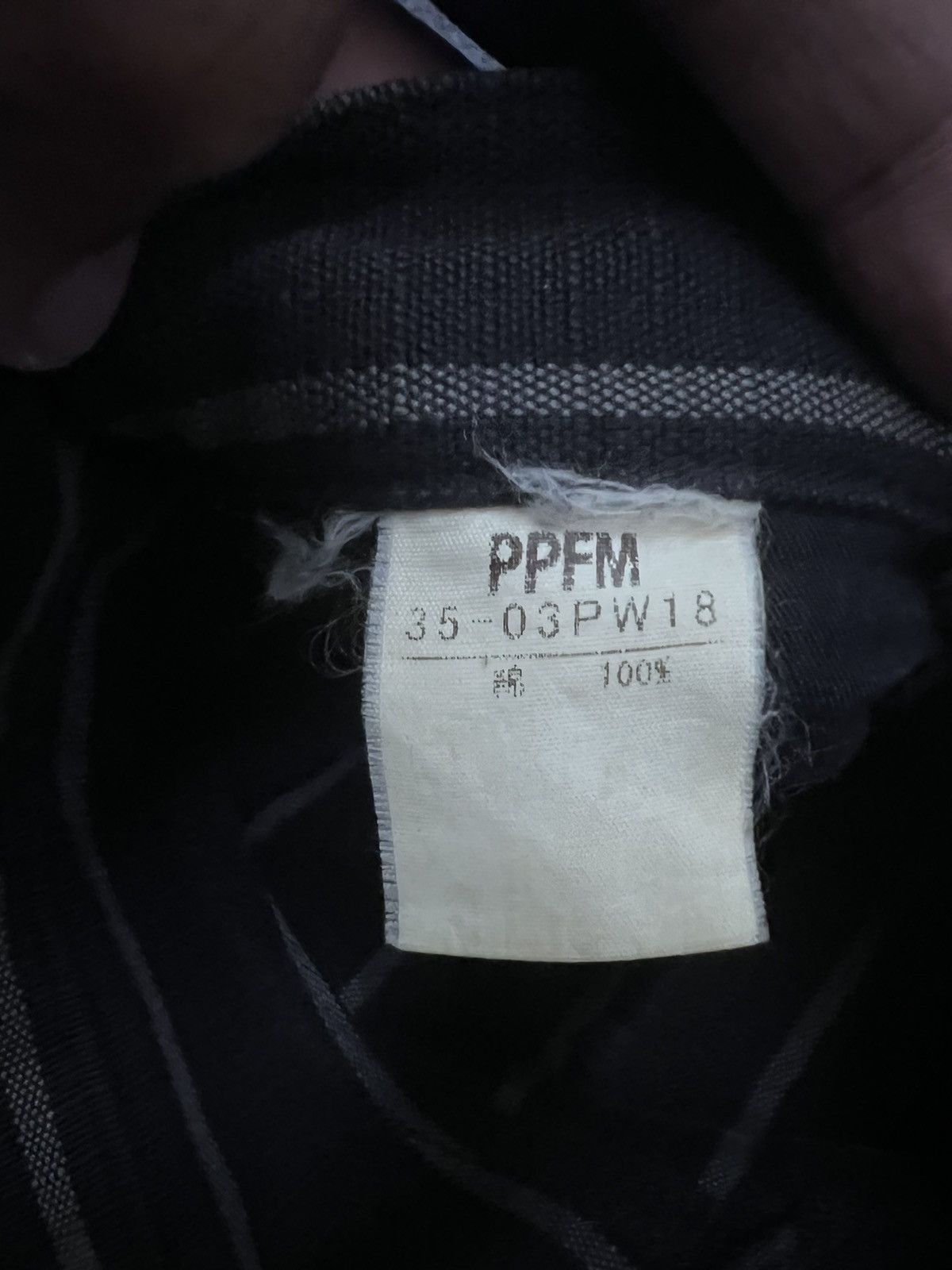 Japanese Brand × PPFM × Seditionaries LIMITED DESIGN🔥PPFM BLACK STRIPE ZIPPER PUNK SUN FADED Size US 31 - 9 Thumbnail