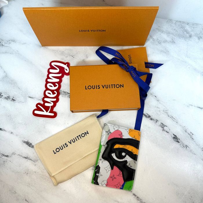 NWT Louis Vuitton KidSuper Face Monogram Pocket Organizer Wallet 2023  AUTHENTIC