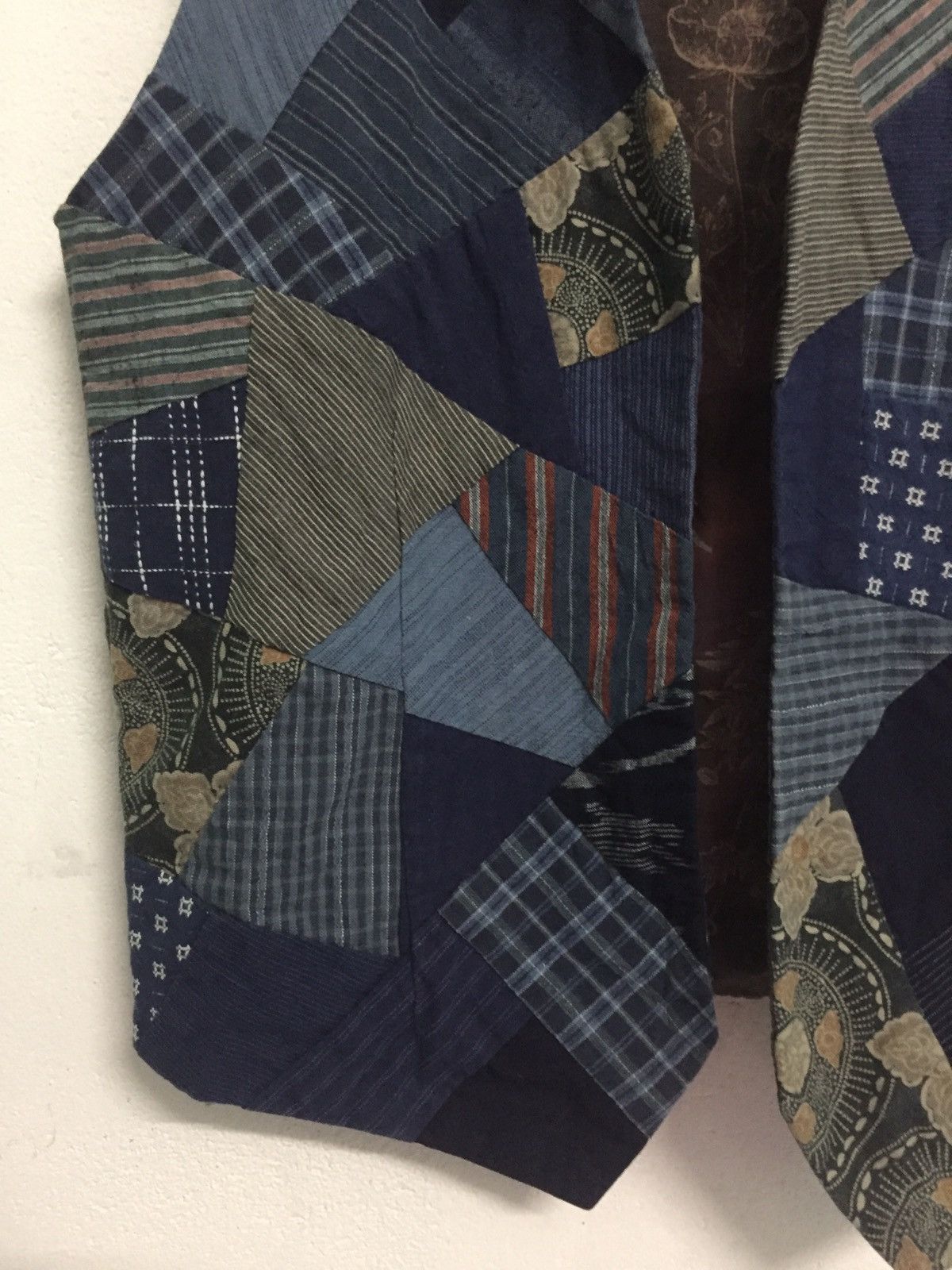 Japanese Brand Patchwork Design Vest Like Kapital Visvim Size US S / EU 44-46 / 1 - 5 Thumbnail