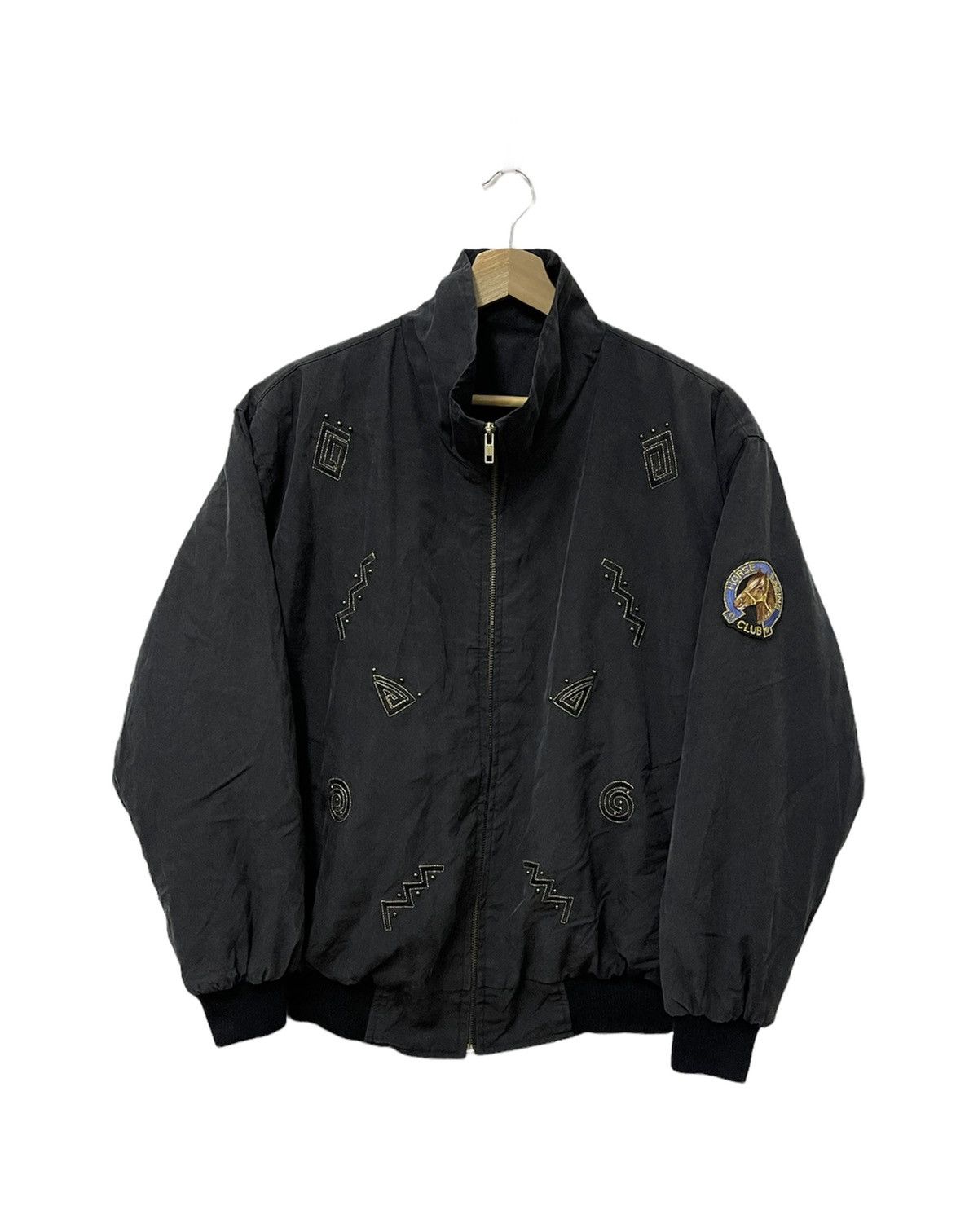 Vintage Vintage Horse Racing Club Bomber Jacket Size US M / EU 48-50 / 2 - 1 Thumbnail