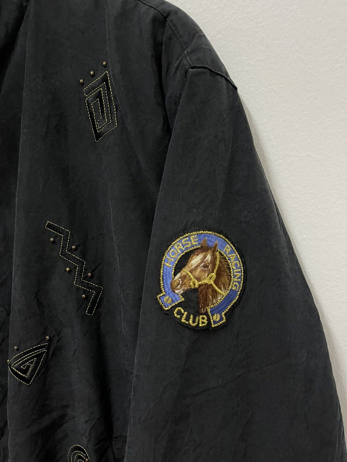 Vintage Vintage Horse Racing Club Bomber Jacket Size US M / EU 48-50 / 2 - 2 Thumbnail
