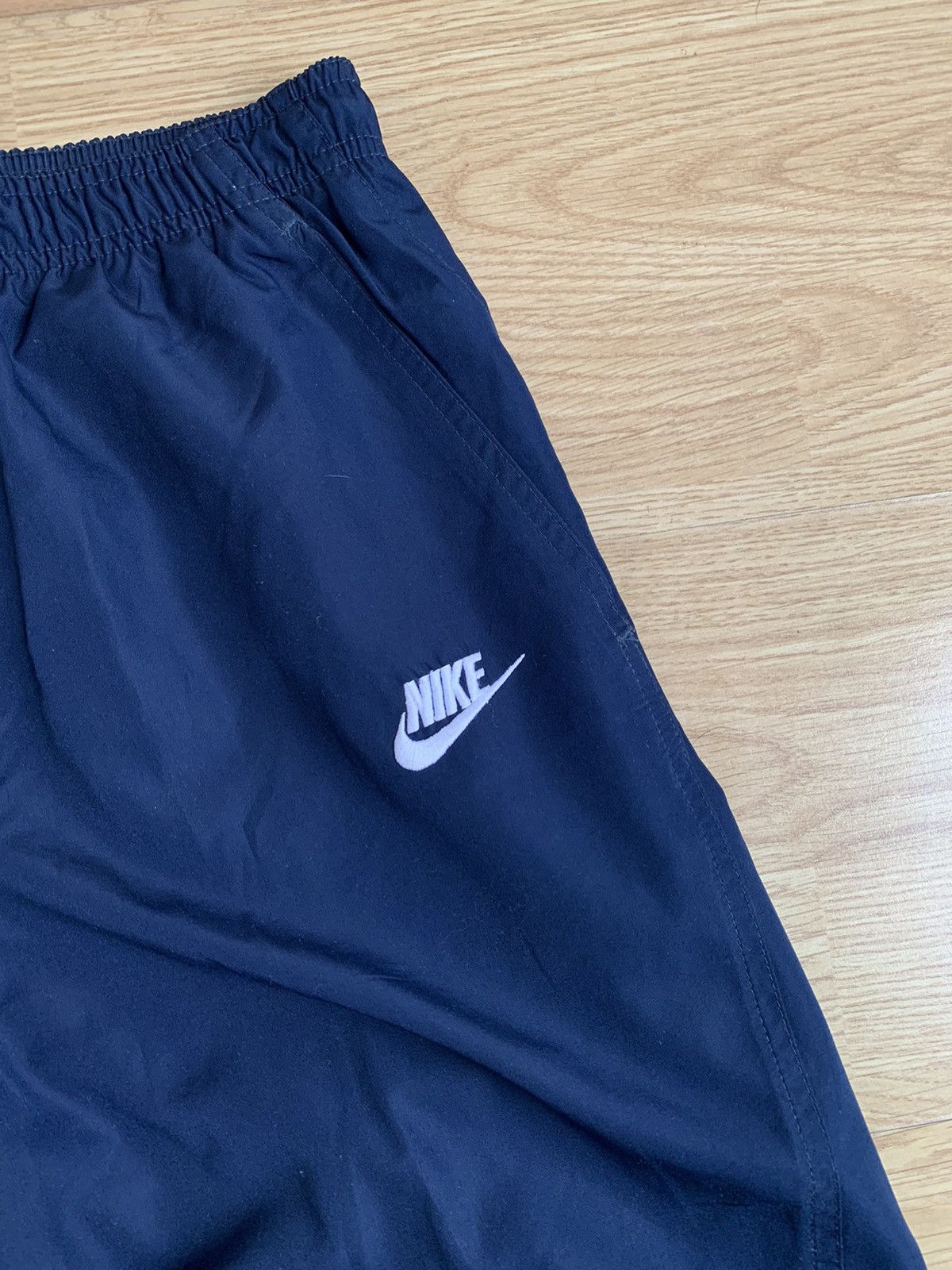 Nike × Vintage Vintage y2k Nike Navy Track Pants Swoosh Drill Air Size US 30 / EU 46 - 3 Thumbnail