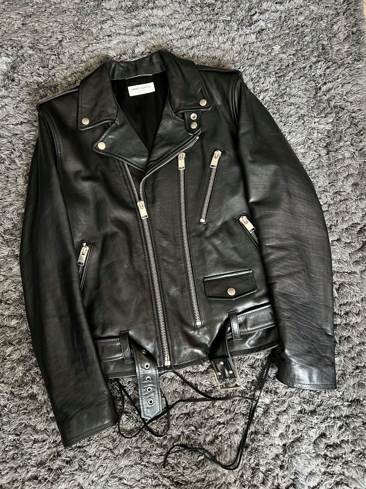 Saint Laurent Paris 16FW Hedi L17 Calf Leather Jacket sz48 | Grailed