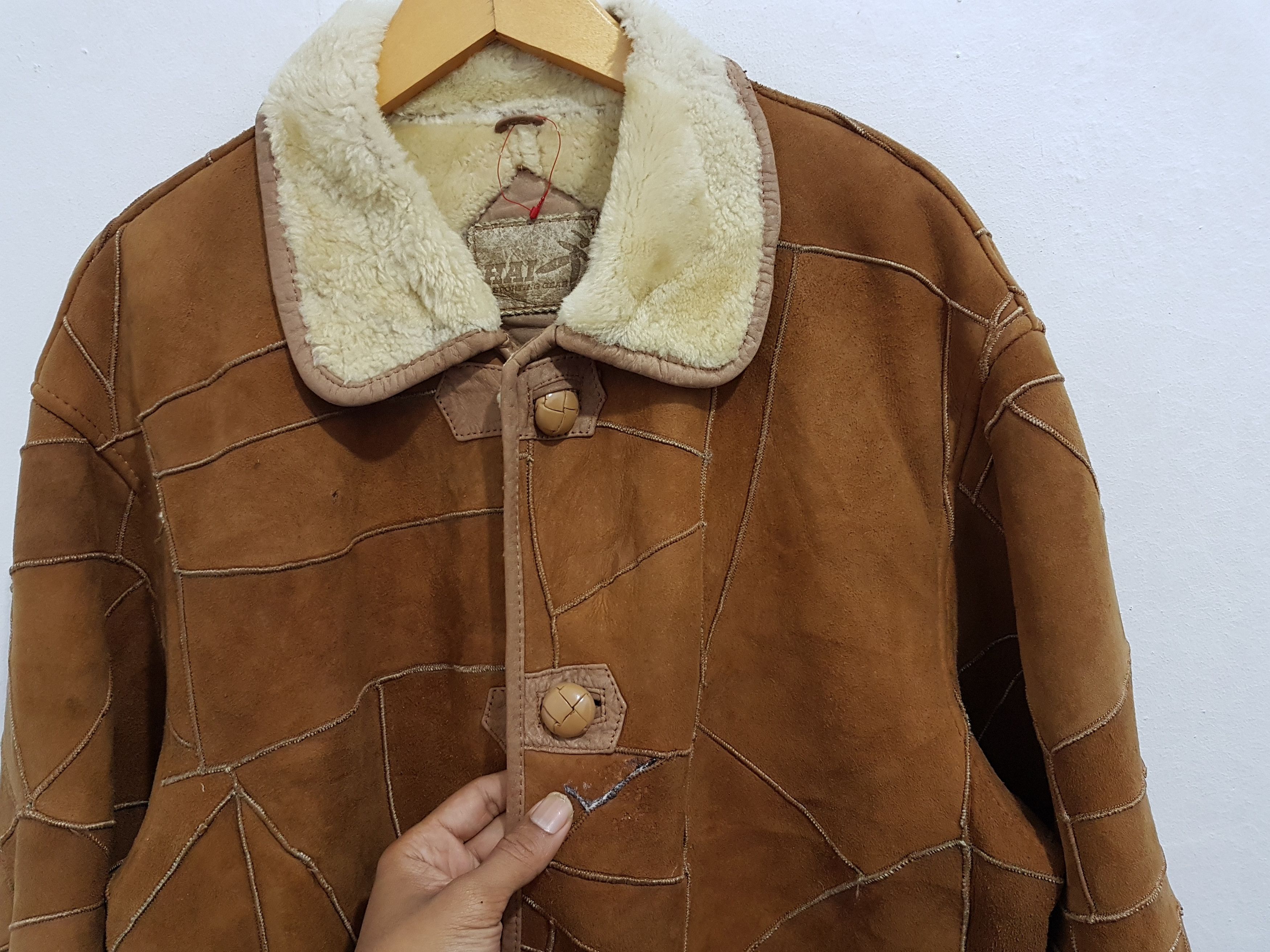 Issey Miyake Vintage issey miyake Leather sherpa jacket Size US M / EU 48-50 / 2 - 15 Thumbnail