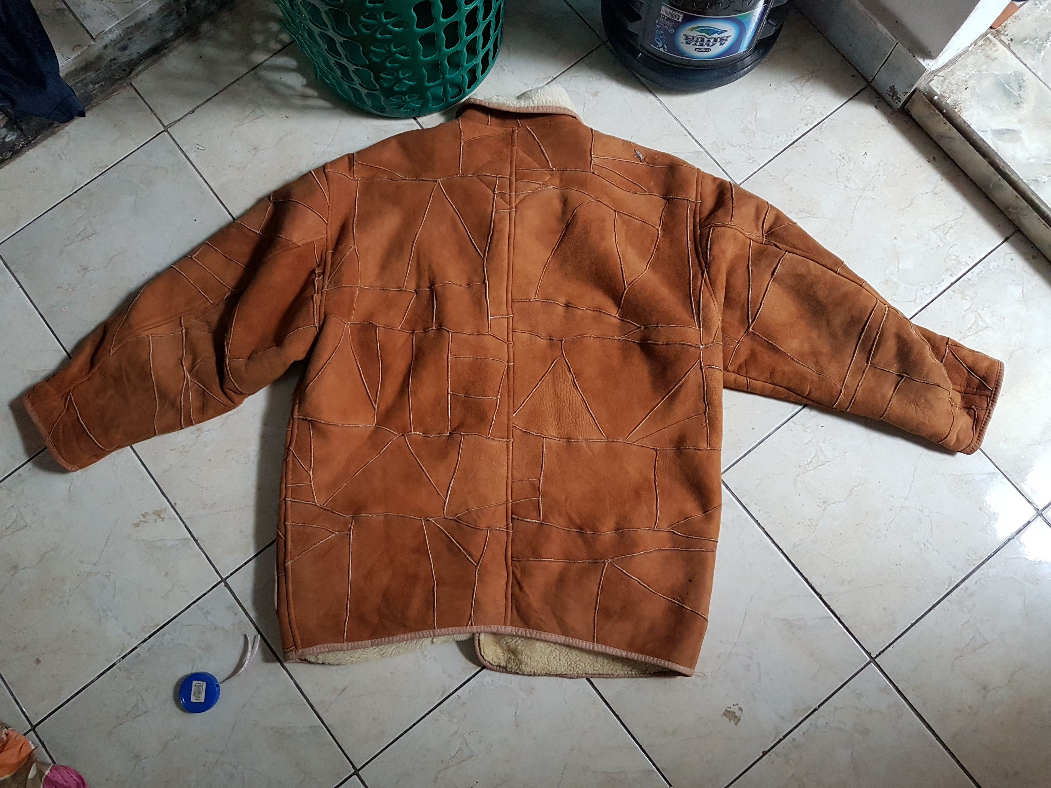 Issey Miyake Vintage issey miyake Leather sherpa jacket Size US M / EU 48-50 / 2 - 9 Thumbnail