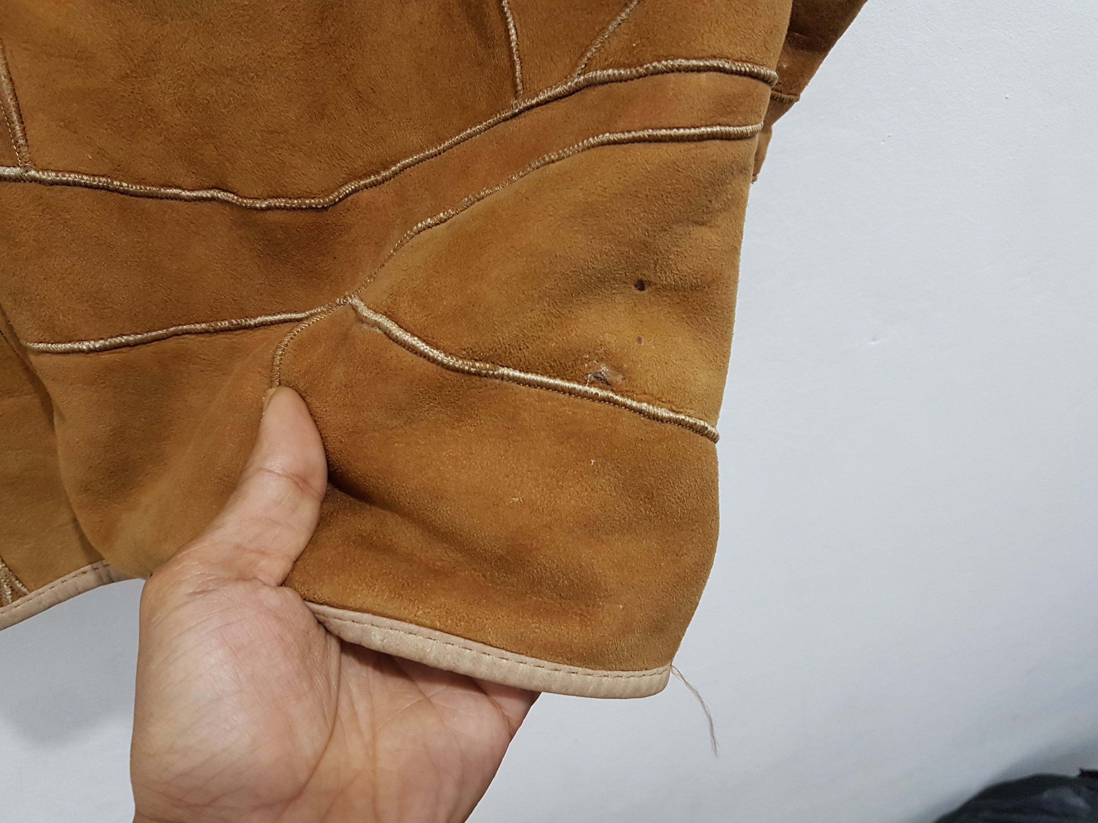 Issey Miyake Vintage issey miyake Leather sherpa jacket Size US M / EU 48-50 / 2 - 12 Thumbnail
