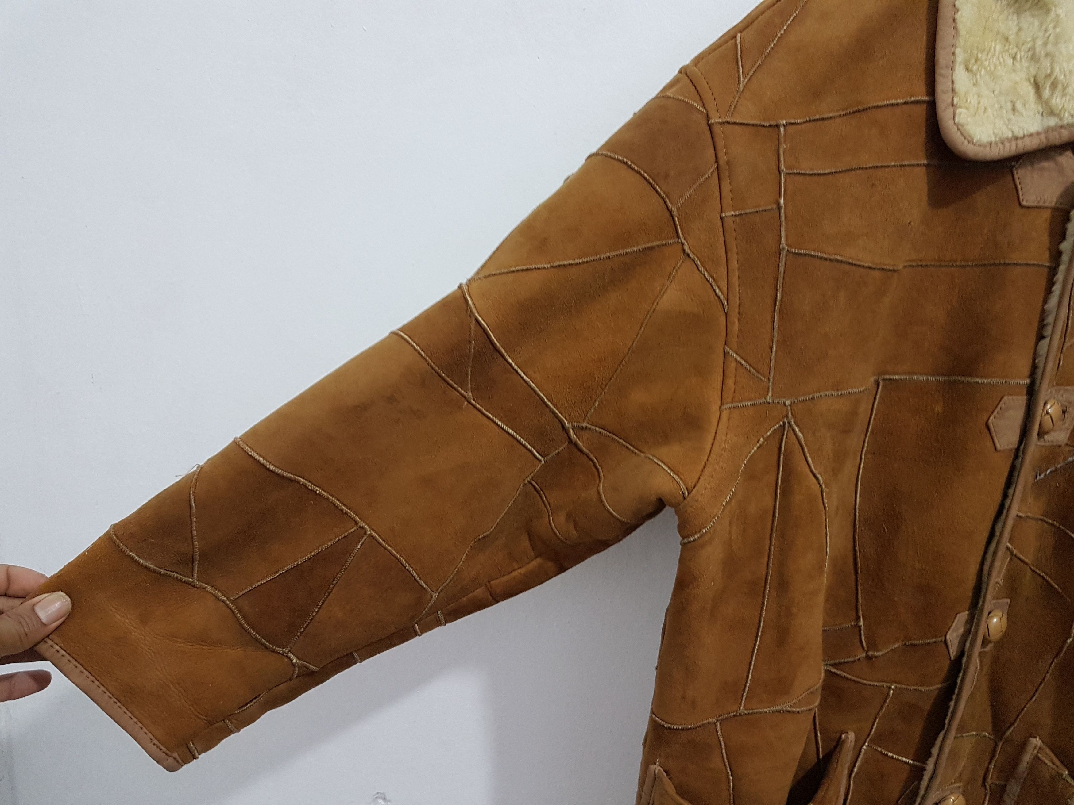 Issey Miyake Vintage issey miyake Leather sherpa jacket Size US M / EU 48-50 / 2 - 3 Thumbnail