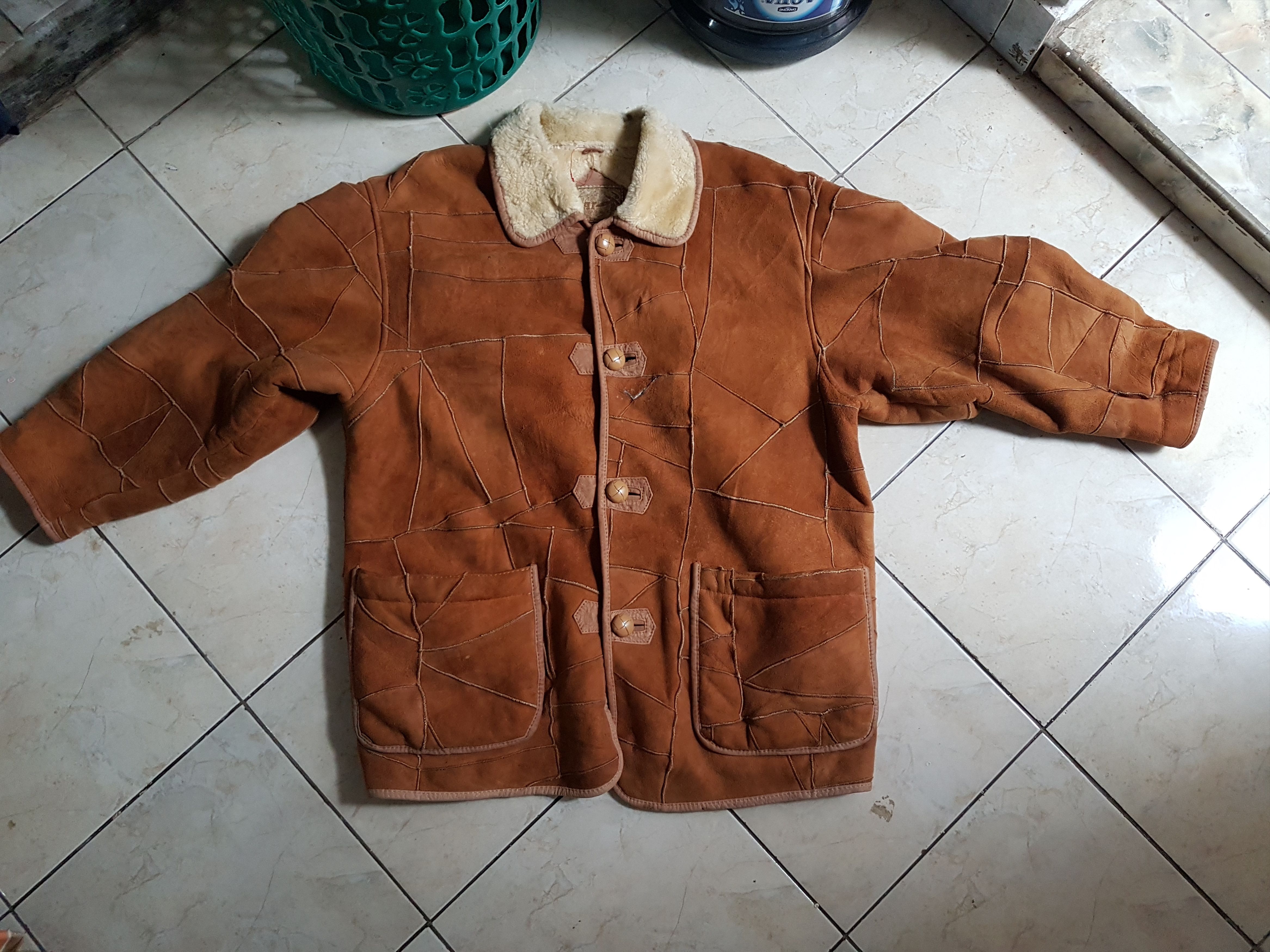 Issey Miyake Vintage issey miyake Leather sherpa jacket Size US M / EU 48-50 / 2 - 11 Thumbnail
