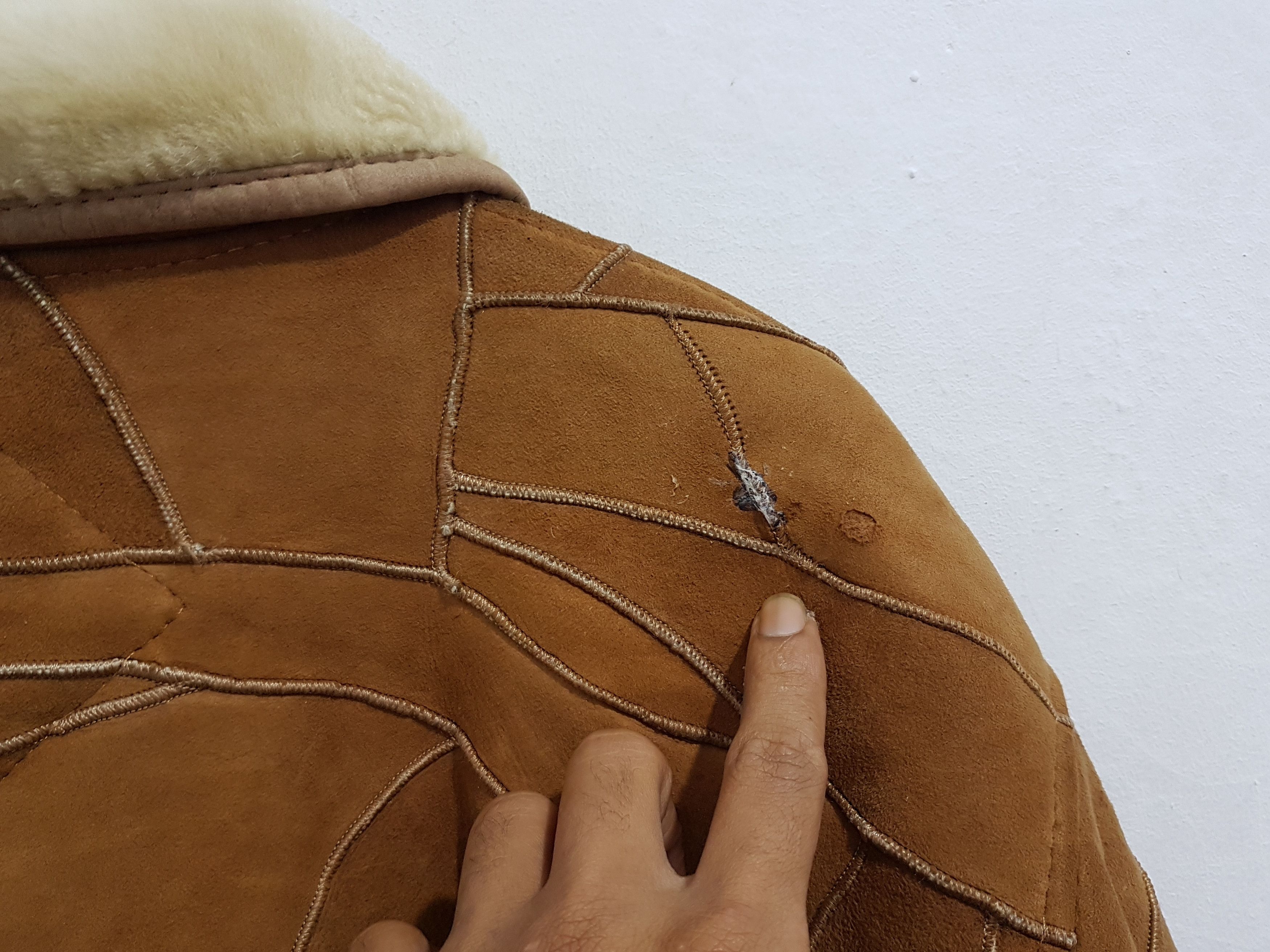 Issey Miyake Vintage issey miyake Leather sherpa jacket Size US M / EU 48-50 / 2 - 13 Thumbnail
