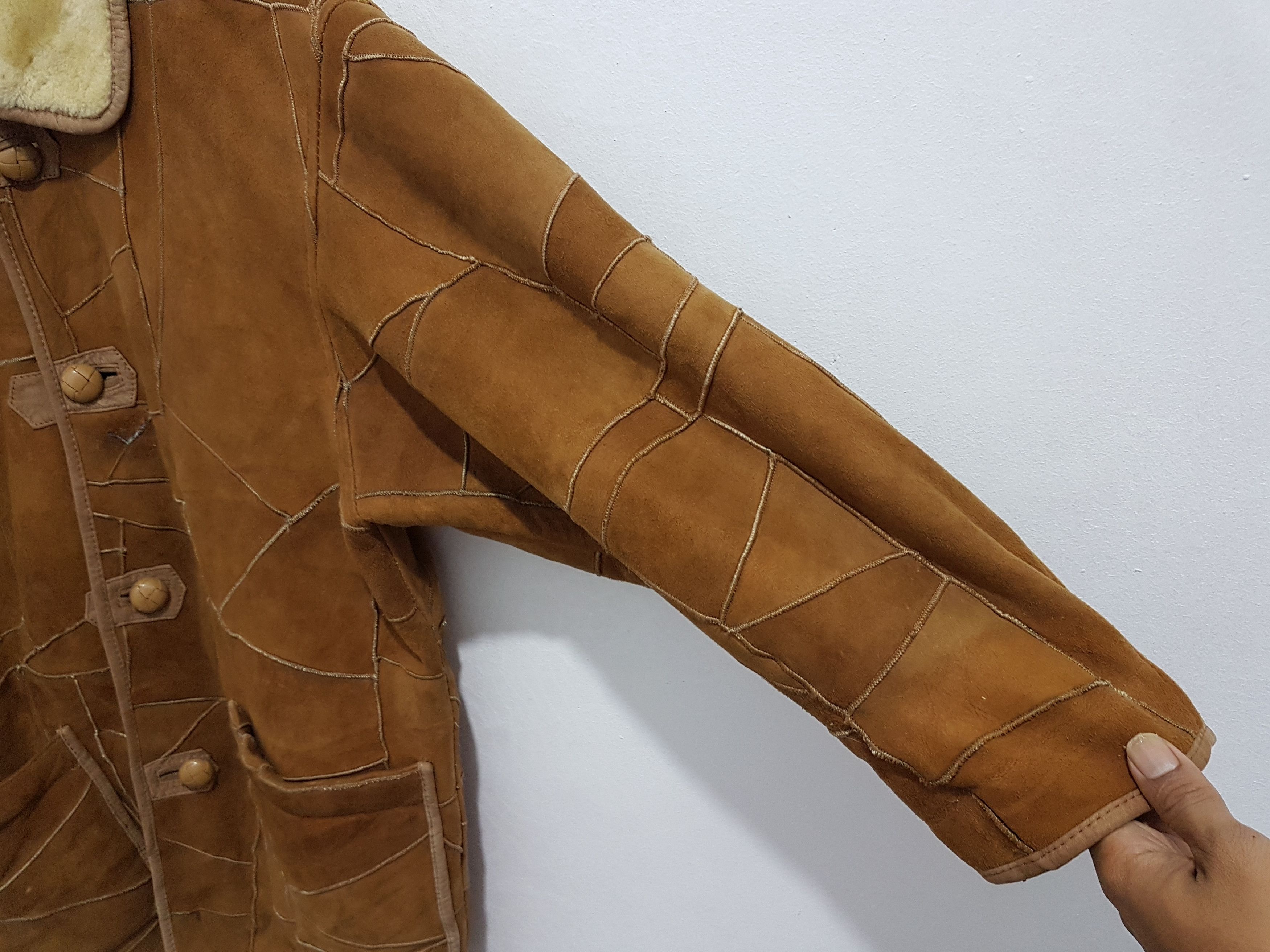Issey Miyake Vintage issey miyake Leather sherpa jacket Size US M / EU 48-50 / 2 - 2 Thumbnail