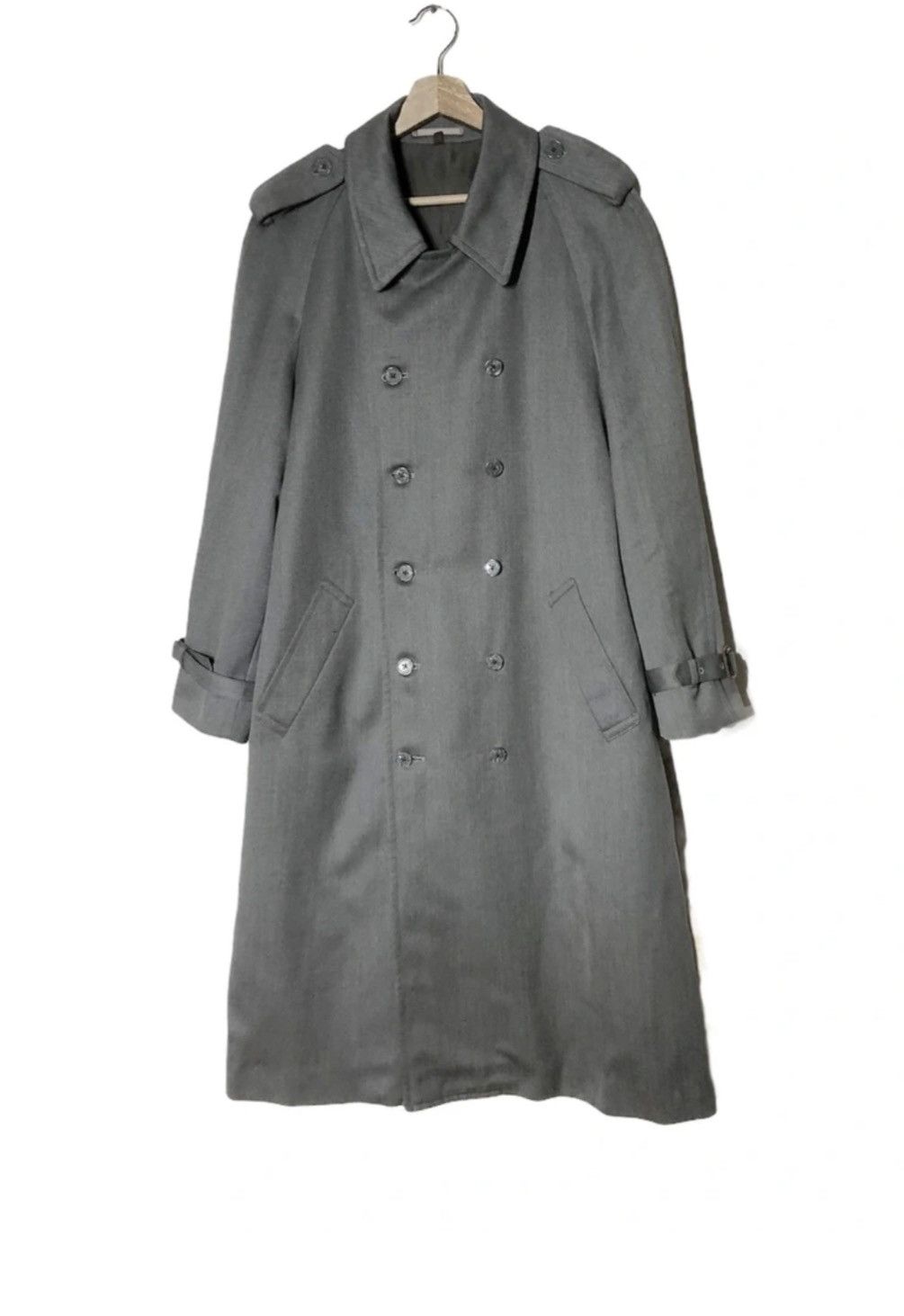 Yves Saint Laurent LUXURY VINTAGE YSL TRENCH COAT DOUBLE BREAST Size US M / EU 48-50 / 2 - 2 Thumbnail