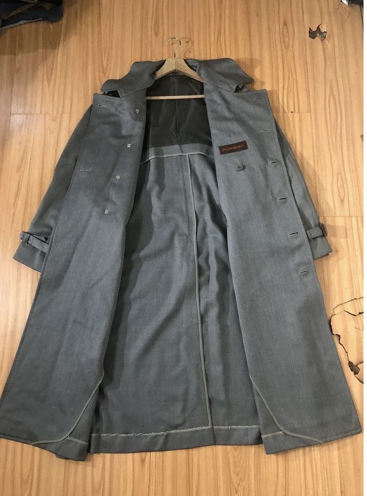 Yves Saint Laurent LUXURY VINTAGE YSL TRENCH COAT DOUBLE BREAST Size US M / EU 48-50 / 2 - 4 Thumbnail