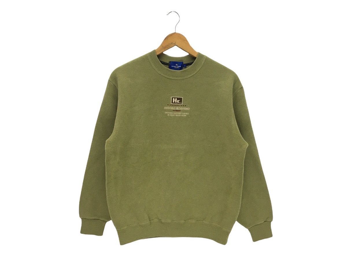 Hiroko Koshino Homme × Japanese Brand Vintage Hiroko Koshino Homme Big Logo Sweatshirt Size US M / EU 48-50 / 2 - 1 Thumbnail