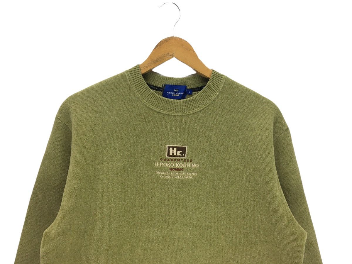 Hiroko Koshino Homme × Japanese Brand Vintage Hiroko Koshino Homme Big Logo Sweatshirt Size US M / EU 48-50 / 2 - 2 Thumbnail
