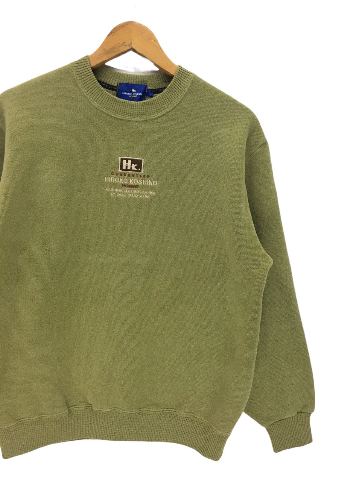 Hiroko Koshino Homme × Japanese Brand Vintage Hiroko Koshino Homme Big Logo Sweatshirt Size US M / EU 48-50 / 2 - 4 Thumbnail
