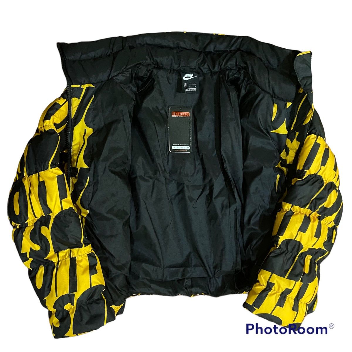 Nike 🔥HYPEBEAST🔥 MONOGRAM DOWN PUFFER JACKET BY NIKE Size US L / EU 52-54 / 3 - 3 Thumbnail