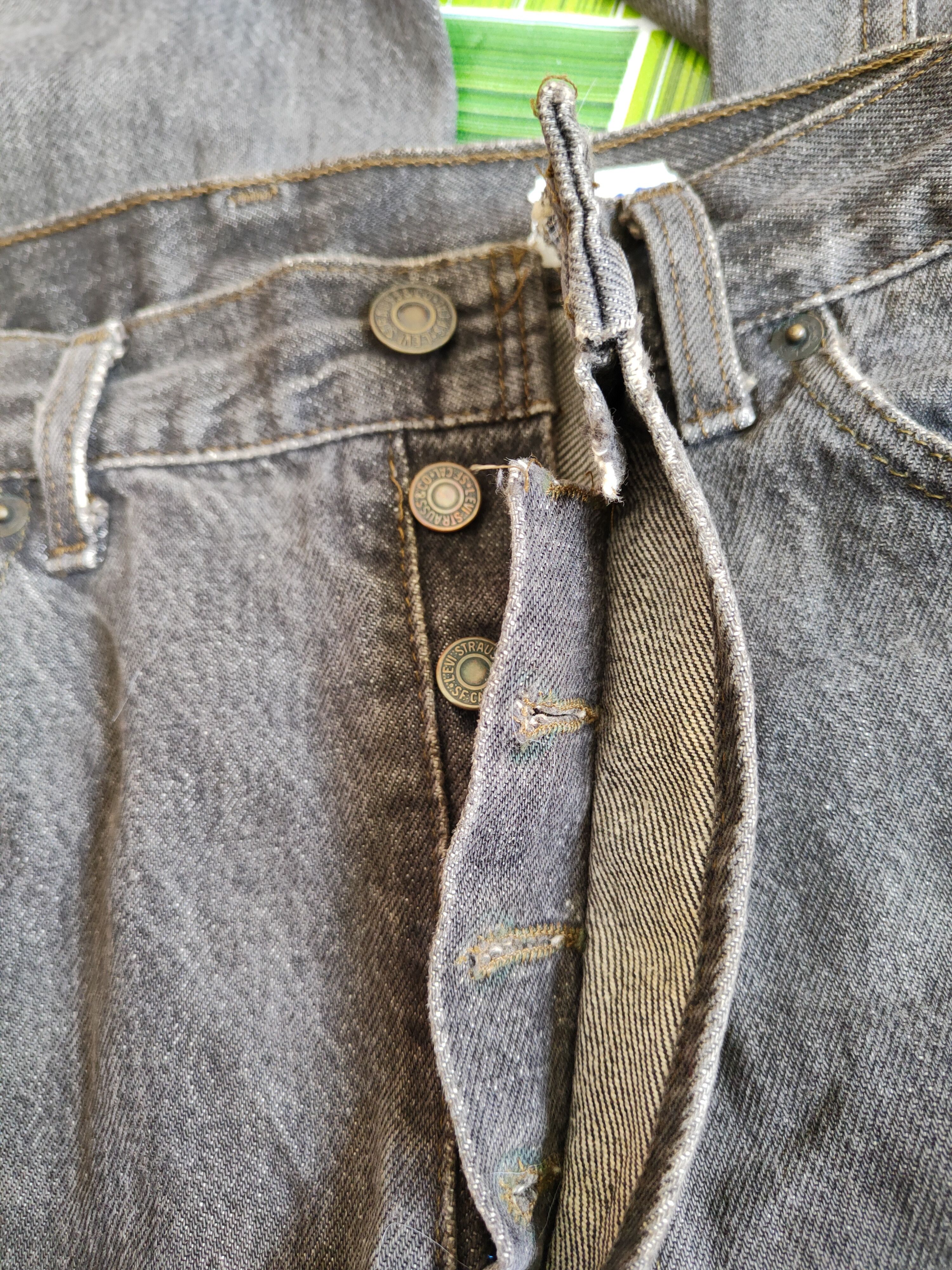 Levi's Levi's Black Faded Ripped Distressed Denim Pants #S587 Size US 30 / EU 46 - 14 Thumbnail