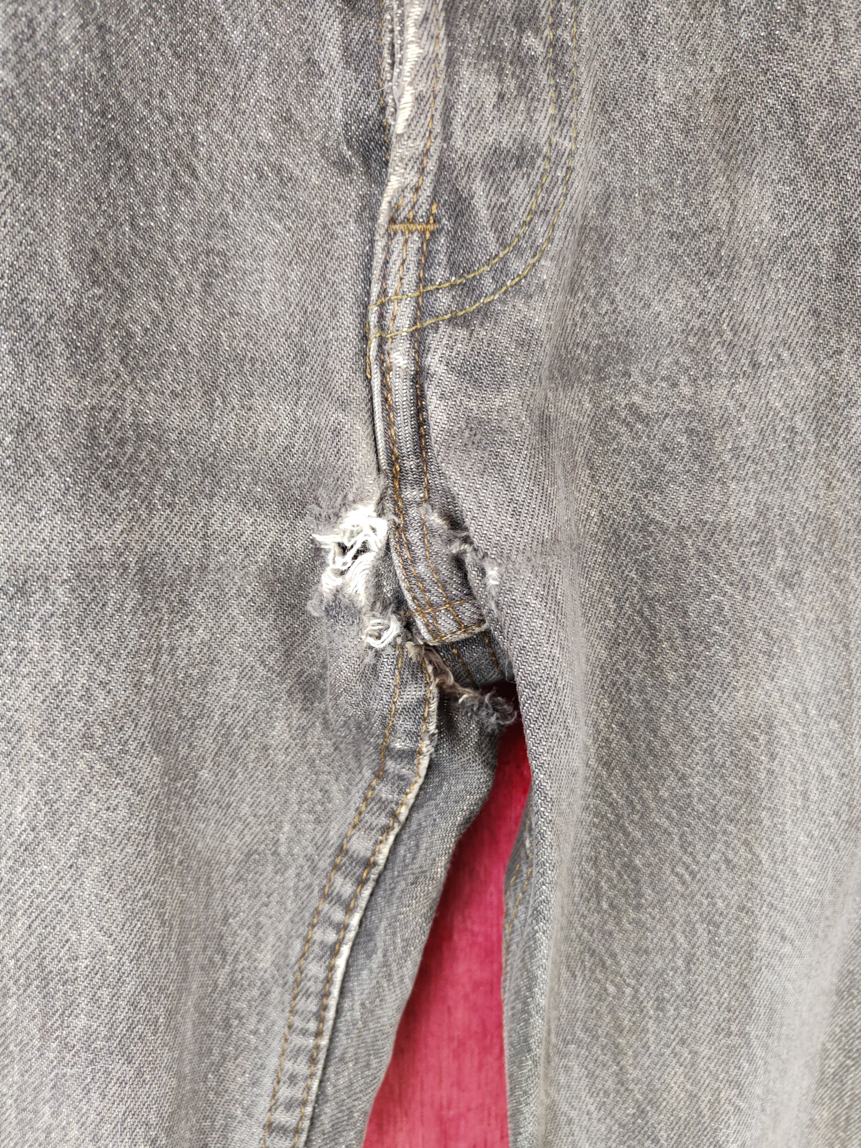 Levi's Levi's Black Faded Ripped Distressed Denim Pants #S587 Size US 30 / EU 46 - 3 Thumbnail