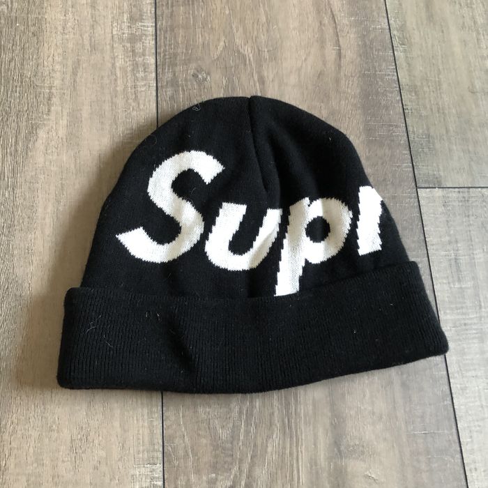 Supreme Big Logo Beanie (FW21) Black