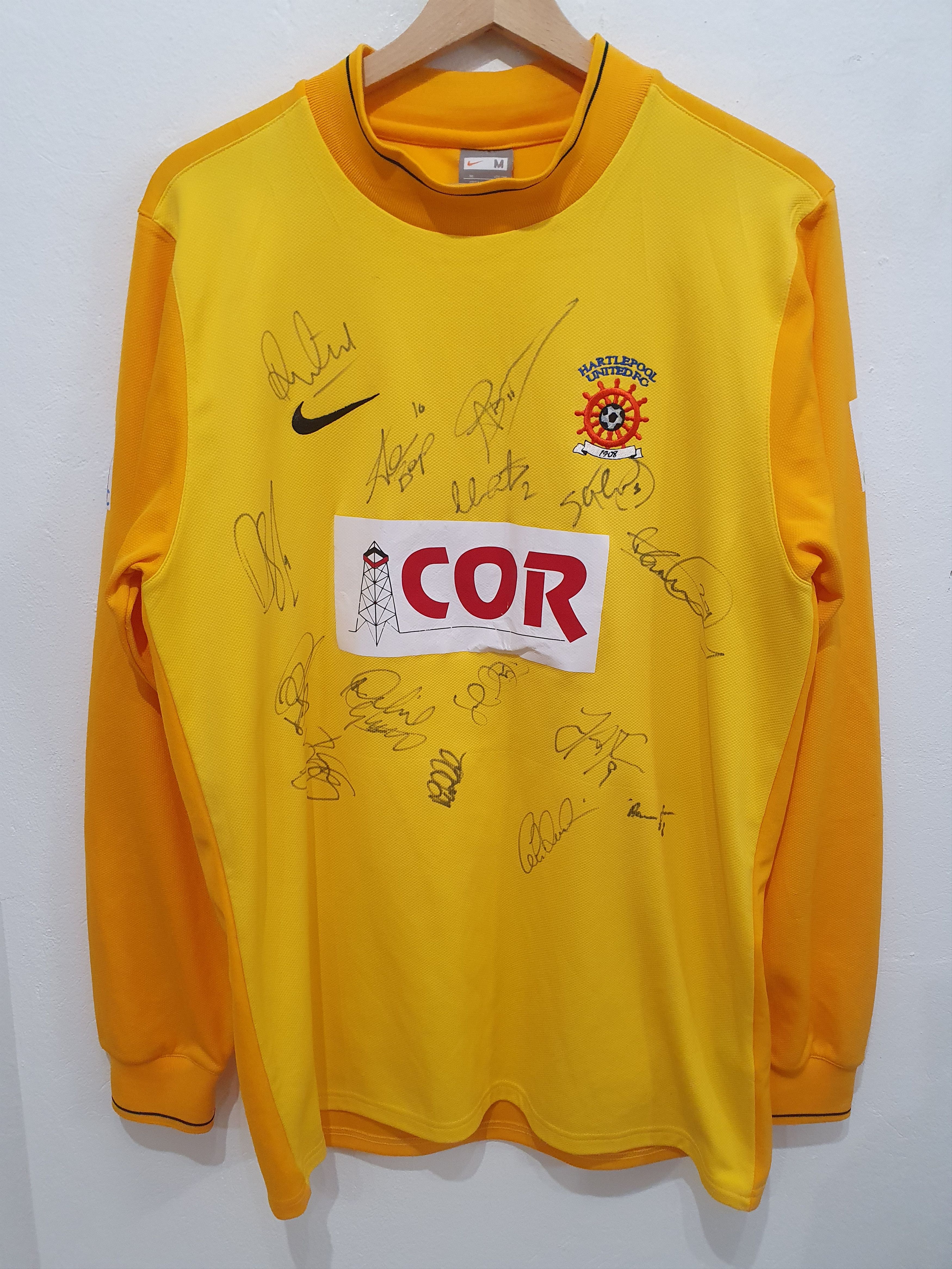 image of Hartlepool United Fc Nike Size M Gk Football Shirt Jersey in Orange, Men's