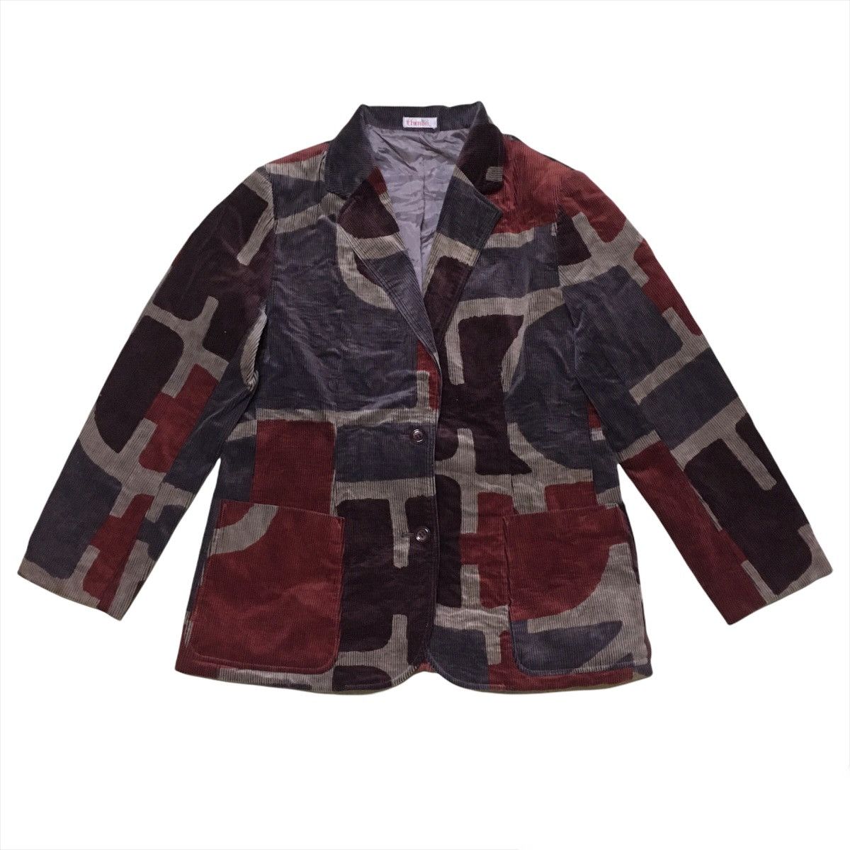 Japanese Brand Japanese Brand Abstract Motive Corduroy Blazer Size 36R - 1 Thumbnail