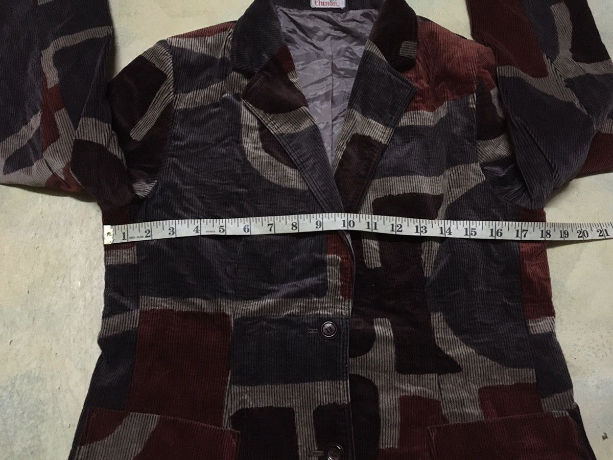 Japanese Brand Japanese Brand Abstract Motive Corduroy Blazer Size 36R - 9 Thumbnail