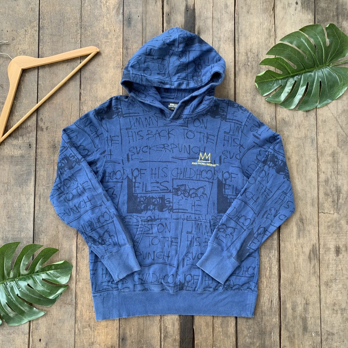 Jean-Michel Basquiat Jean Michel Basquait Overprint Hoodie Size US L / EU 52-54 / 3 - 1 Thumbnail