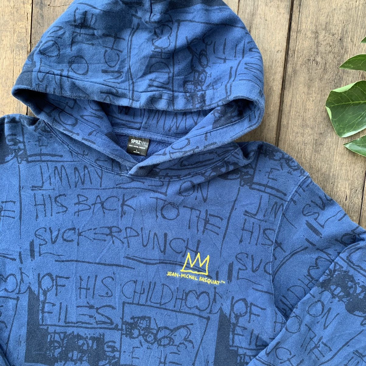 Jean-Michel Basquiat Jean Michel Basquait Overprint Hoodie Size US L / EU 52-54 / 3 - 2 Thumbnail