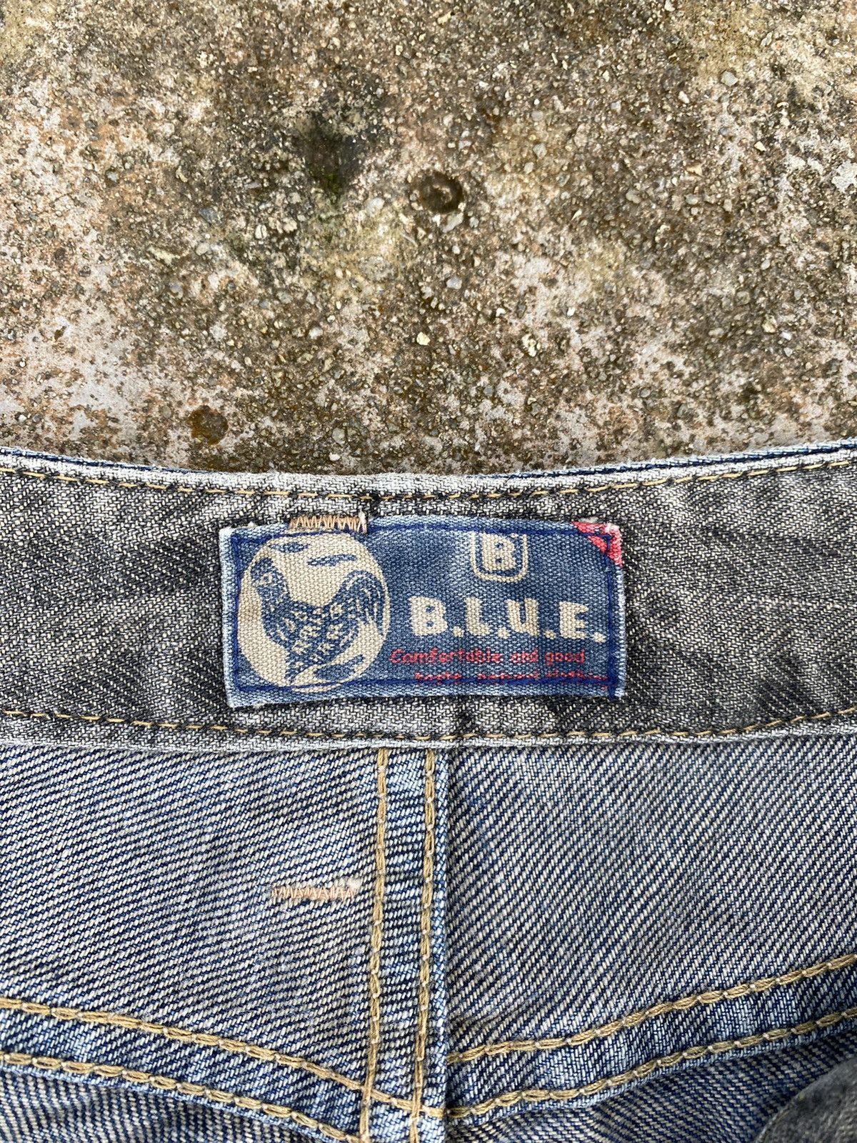 Blue Blue Japan × Japanese Brand Distressed Blue Blue Cargo Denim Size US 30 / EU 46 - 12 Thumbnail