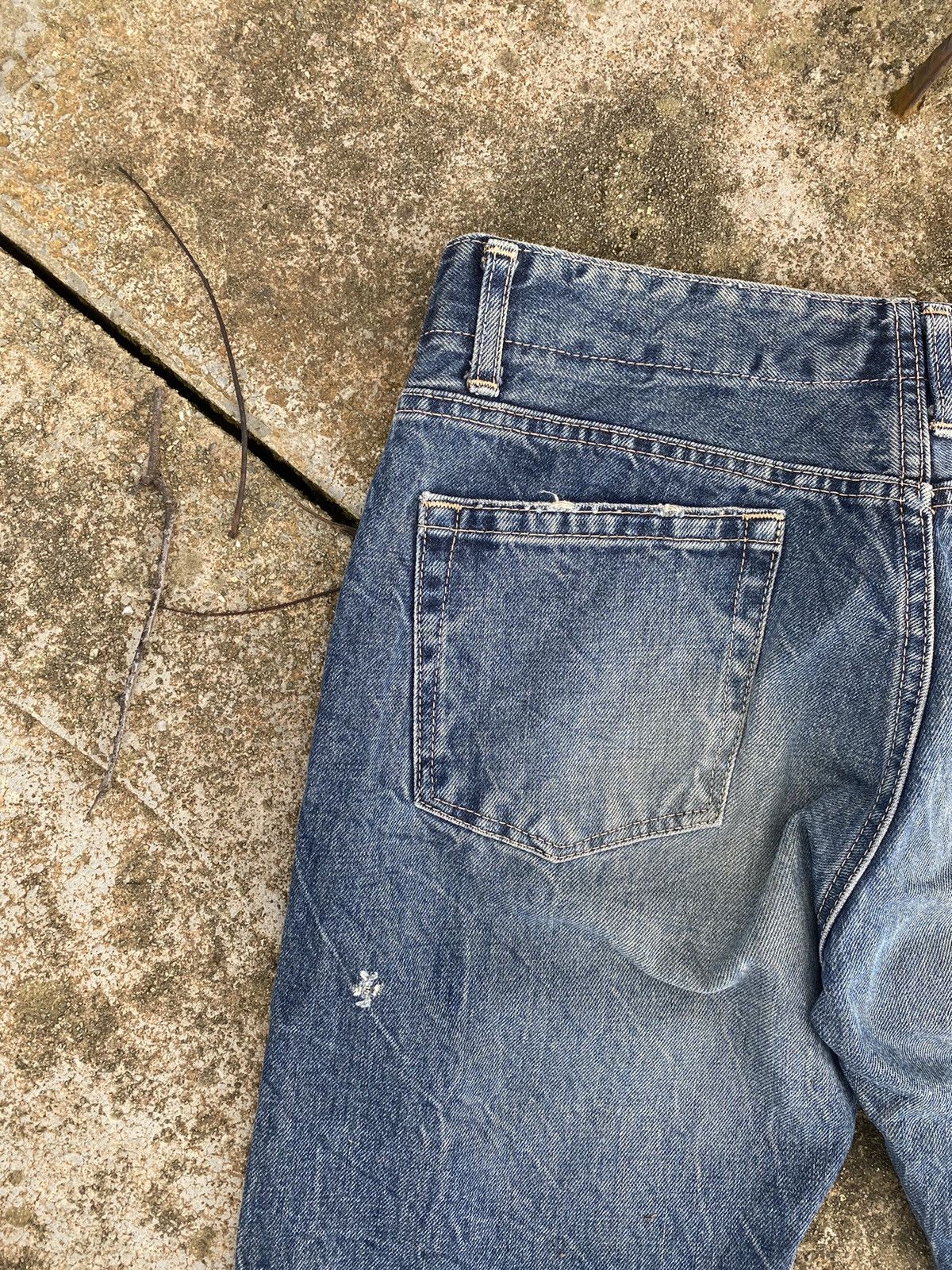 Blue Blue Japan × Japanese Brand Distressed Blue Blue Cargo Denim Size US 30 / EU 46 - 9 Thumbnail