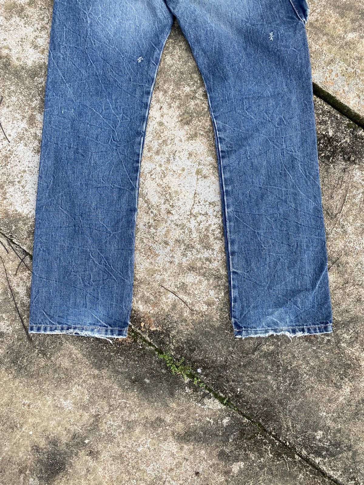 Blue Blue Japan × Japanese Brand Distressed Blue Blue Cargo Denim Size US 30 / EU 46 - 10 Thumbnail