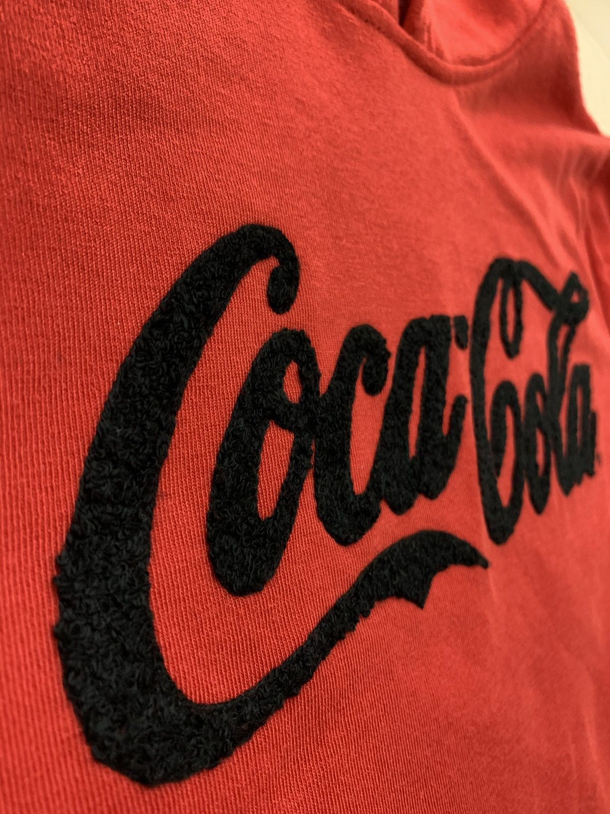Coca Cola × Vintage *New* Coco-Cola Chenille Logo Hooded Sweatshirt (Sz S) Size US S / EU 44-46 / 1 - 3 Thumbnail