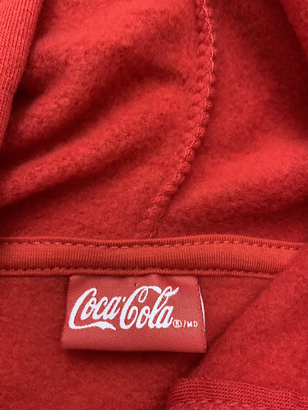 Coca Cola × Vintage *New* Coco-Cola Chenille Logo Hooded Sweatshirt (Sz S) Size US S / EU 44-46 / 1 - 4 Thumbnail